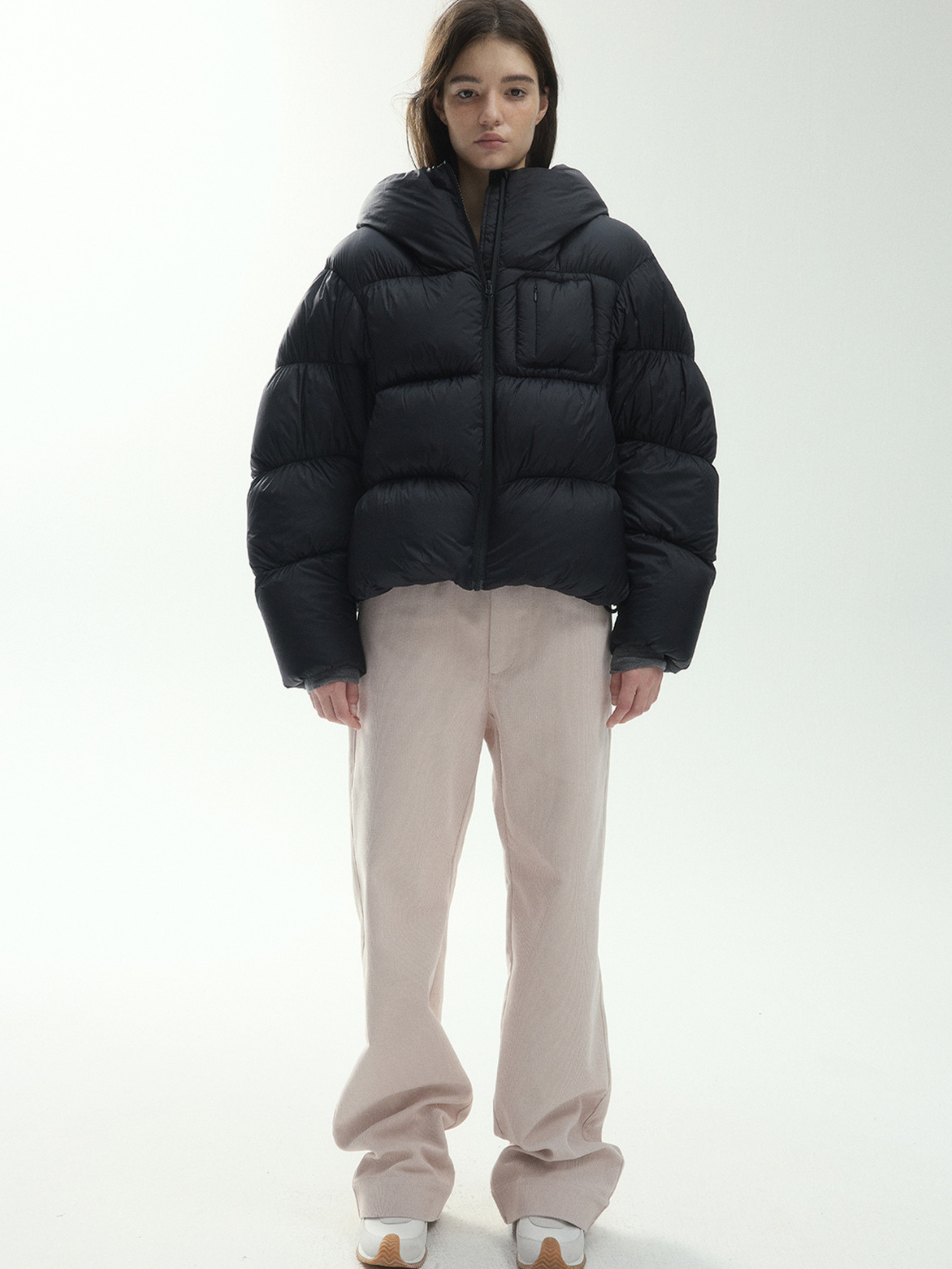 RavenScope - Women’s  90% White Duck Down Puffer Hooded Jacket GONGGAR SPORTS