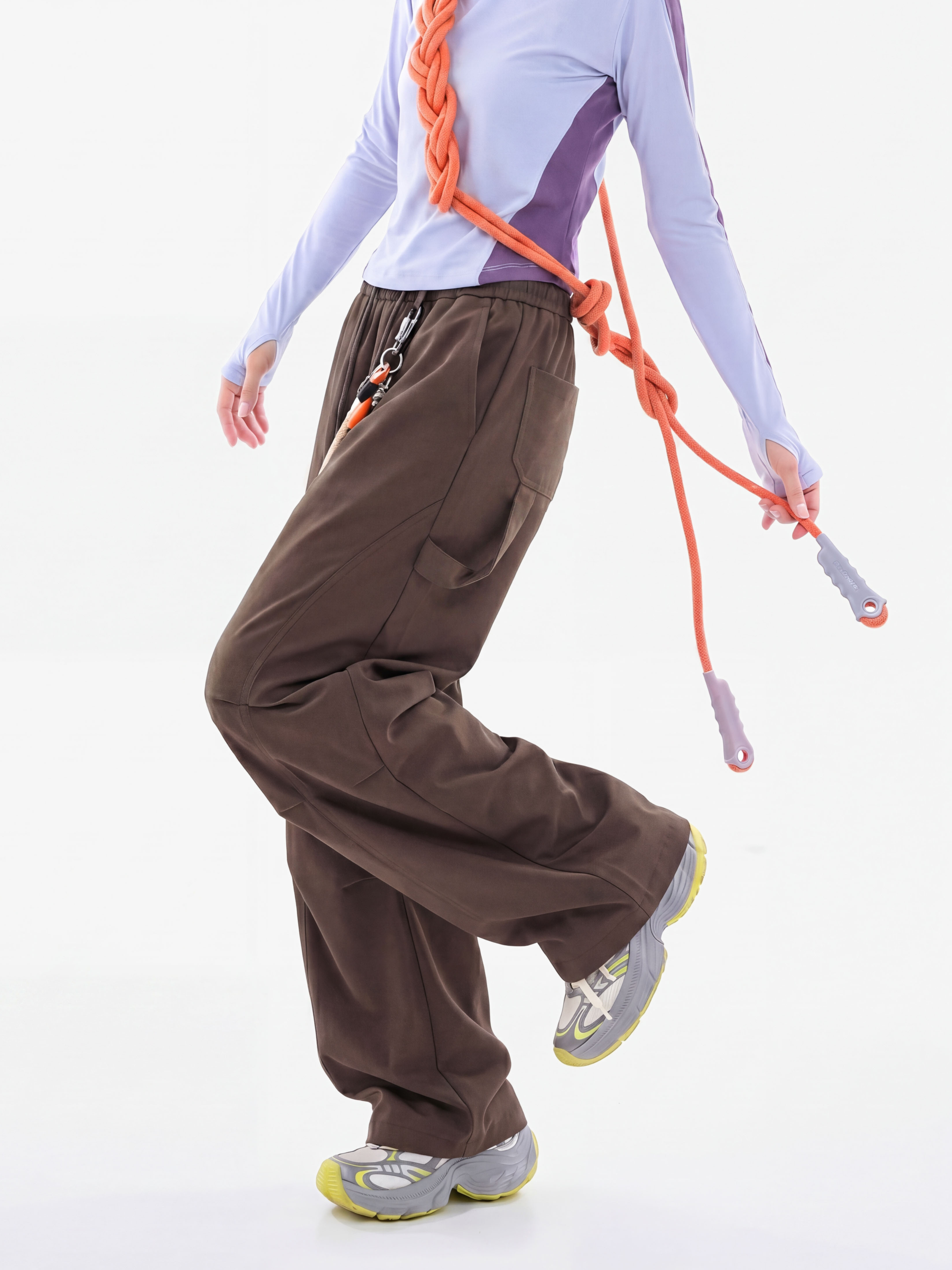 FoxPeak - Unisex Lightweight Pleated Paratrooper Pants
