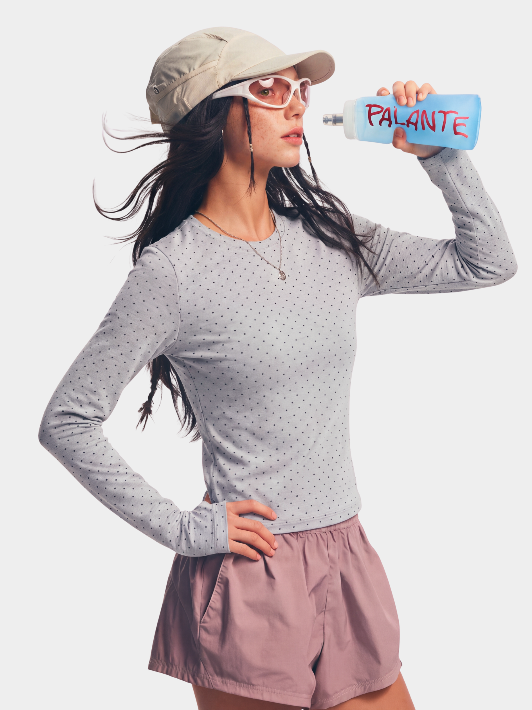 PaleGrid - Women's Moisture-Wicking & Breathable Slim Fit Long Sleeve T-Shirt