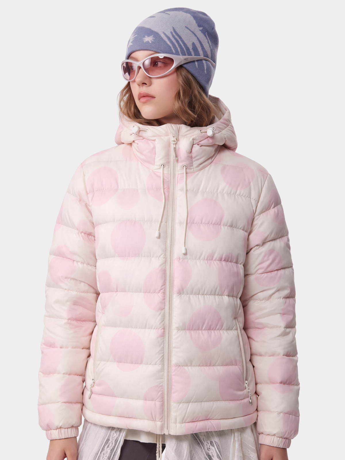 DotMist - Women's Lightweight Water-Repellent 90% White Duck Down Jacket