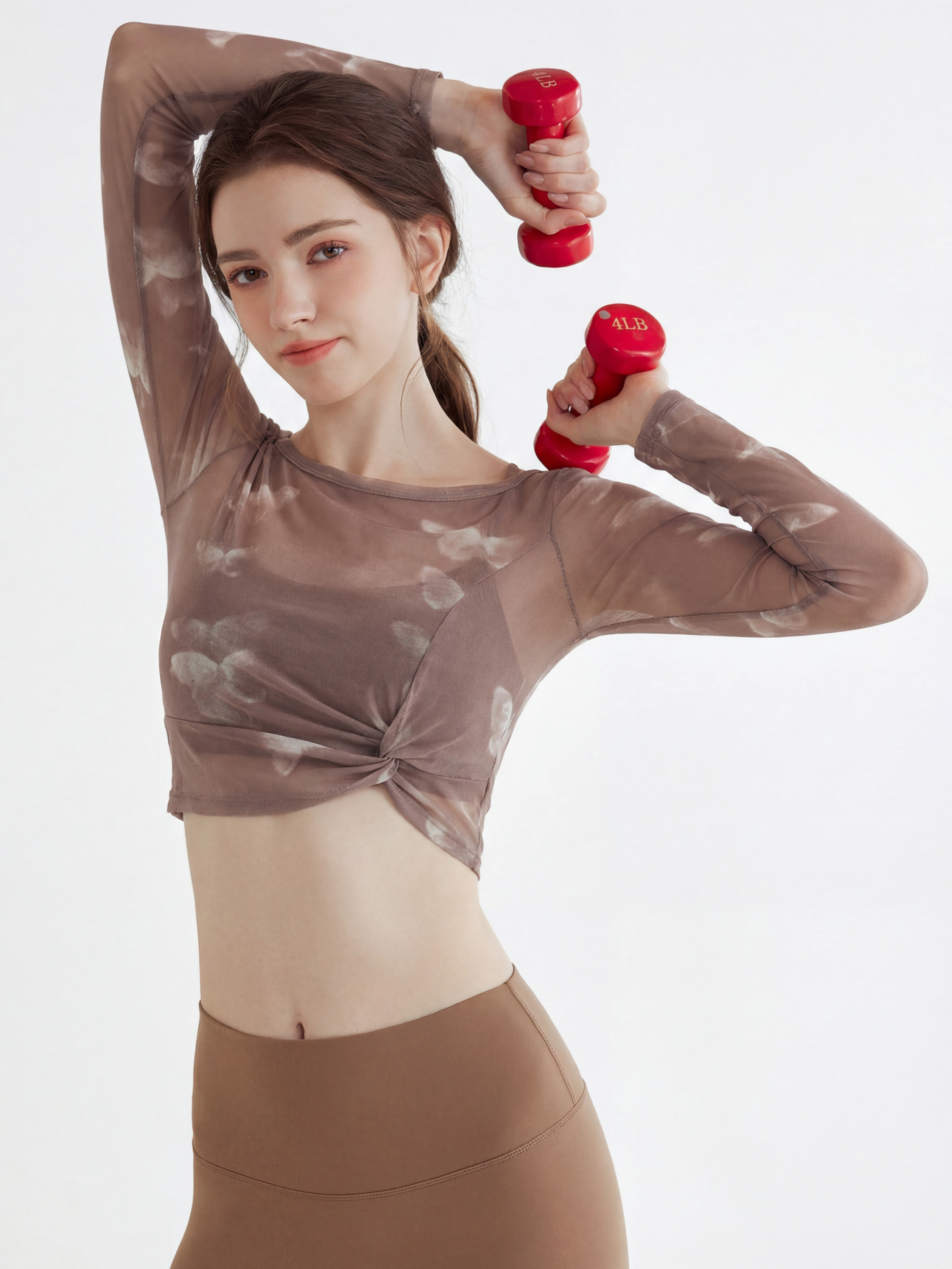 Stormwalk - Women's Quick-Dry Mesh Workout Built-In Bra Cover Top