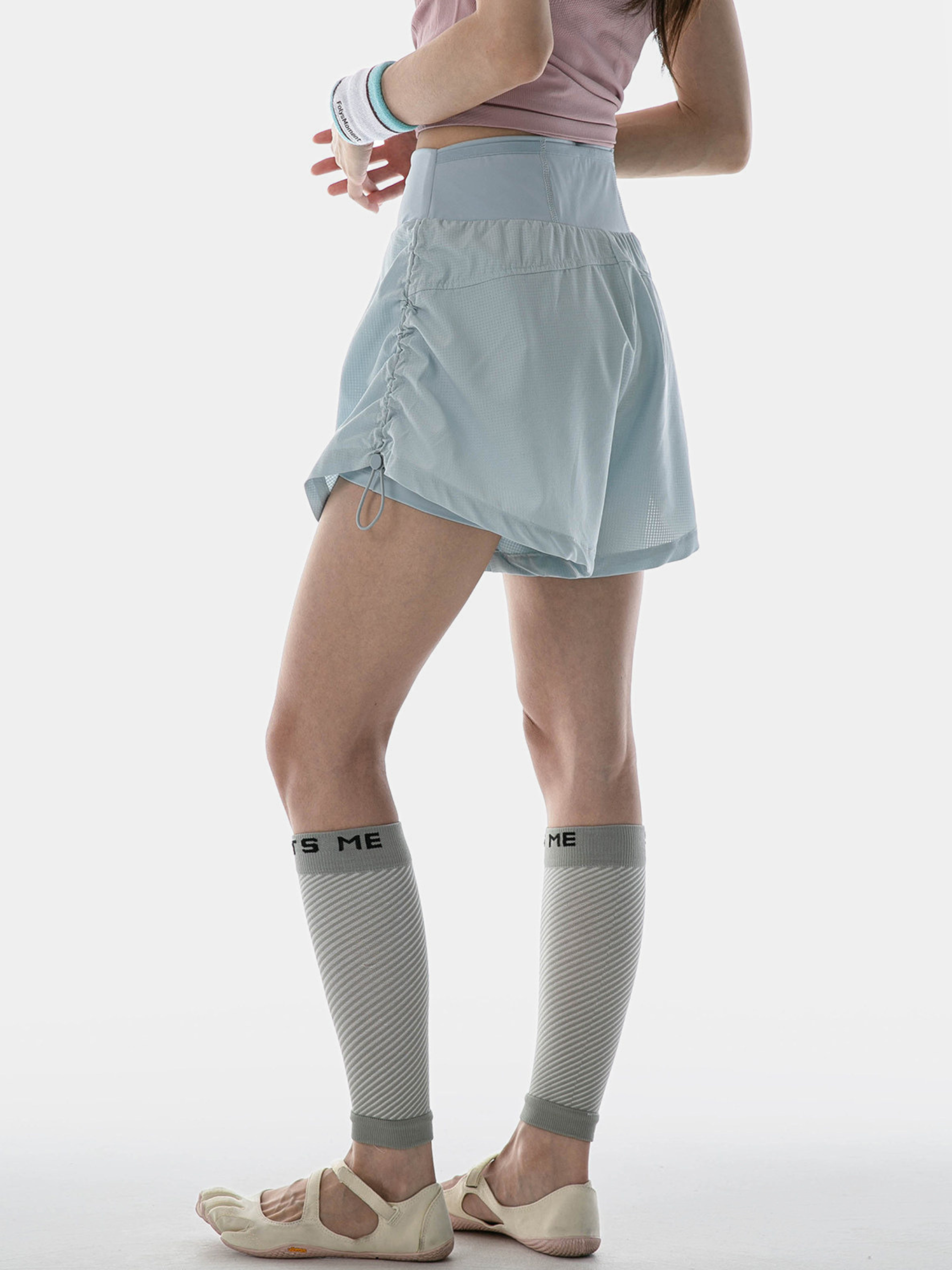 TailWind - Women's High-Waisted Quick-Dry Drawstring Shorts