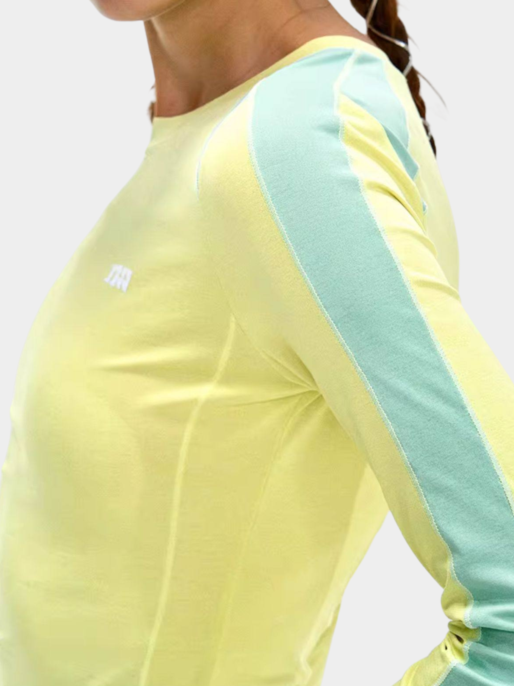 Moonfire - Moisture-Wicking Colorblock Fitted Base Layer Top