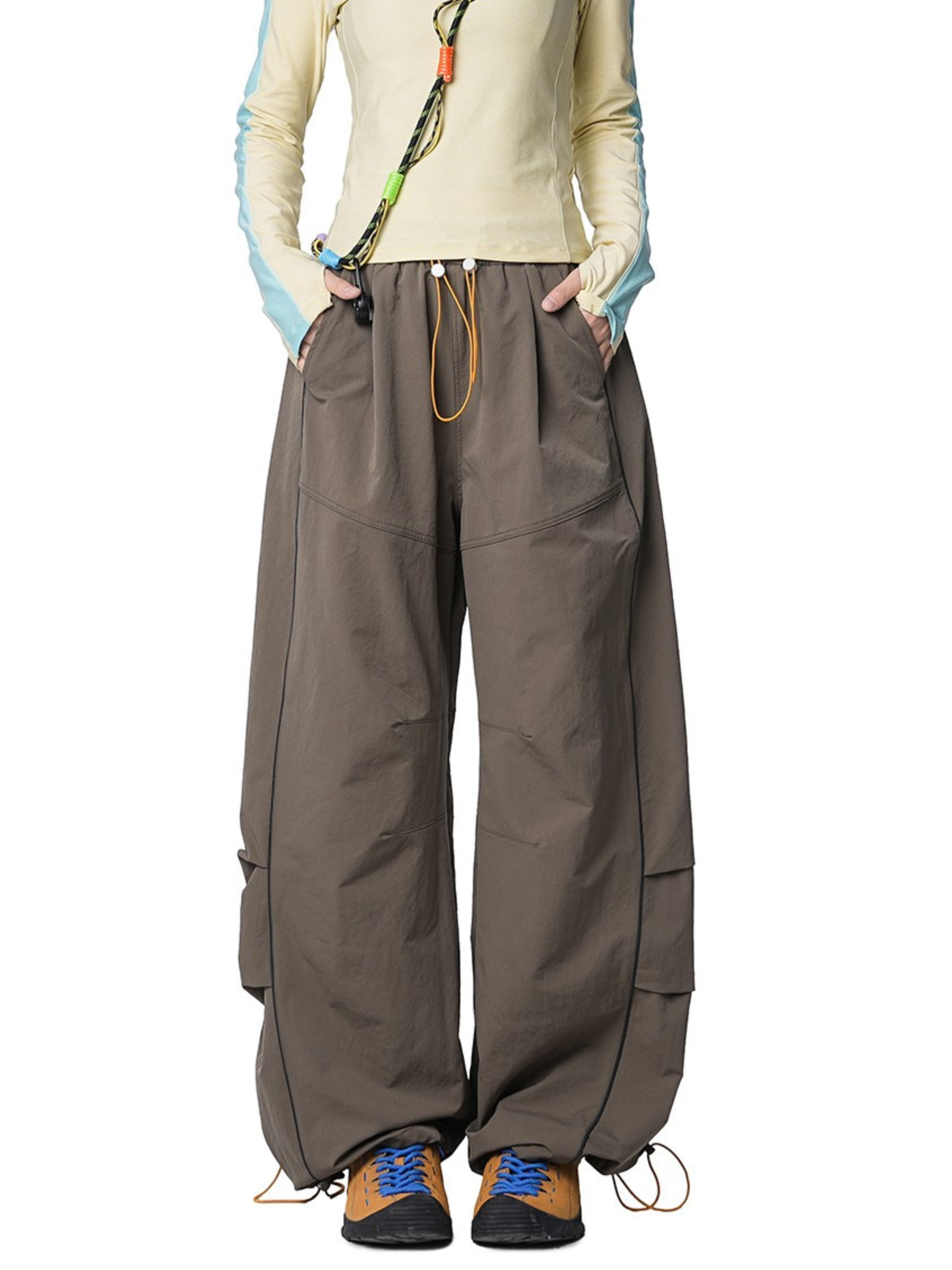 Earthtrail - Women's Straight-Leg Wide Cargo Paratrooper Pants