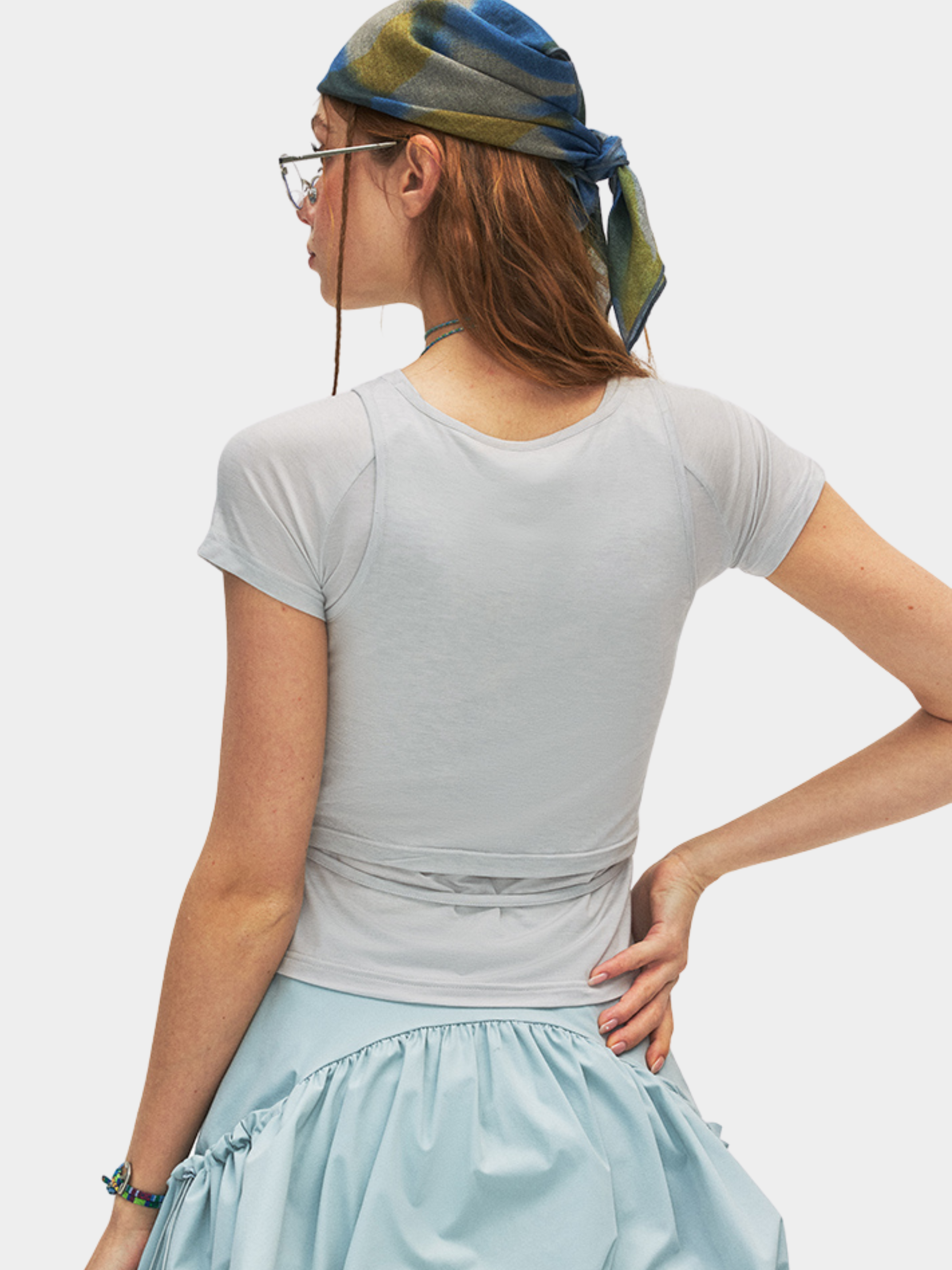 Caveloop - Women's 5A Antibacterial Yarn Slim Vest Short-Sleeve T-Shirt