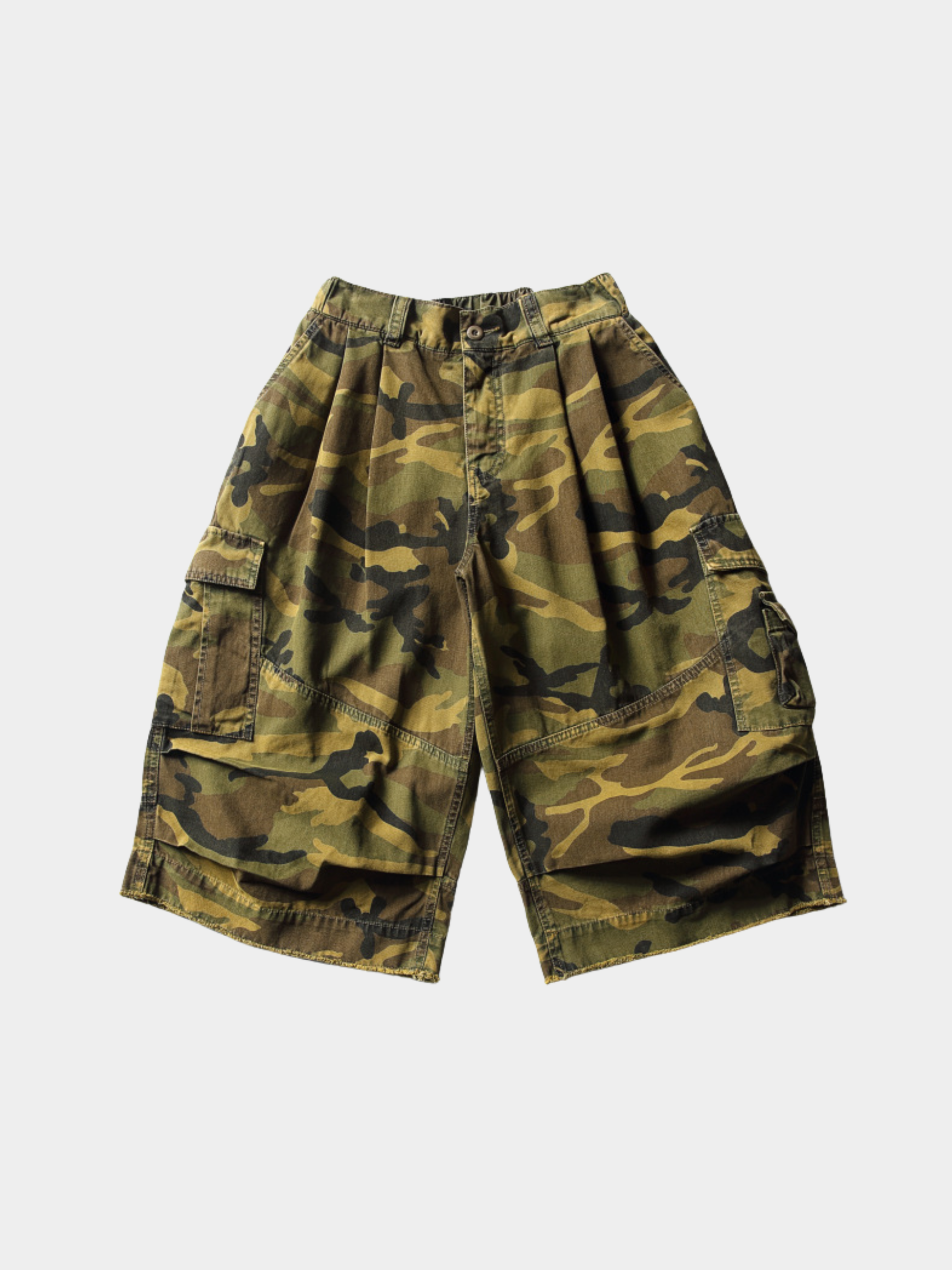 CampShell - Multi-Pocket Camouflage Relaxed Shorts – GONGGAR SPORTS