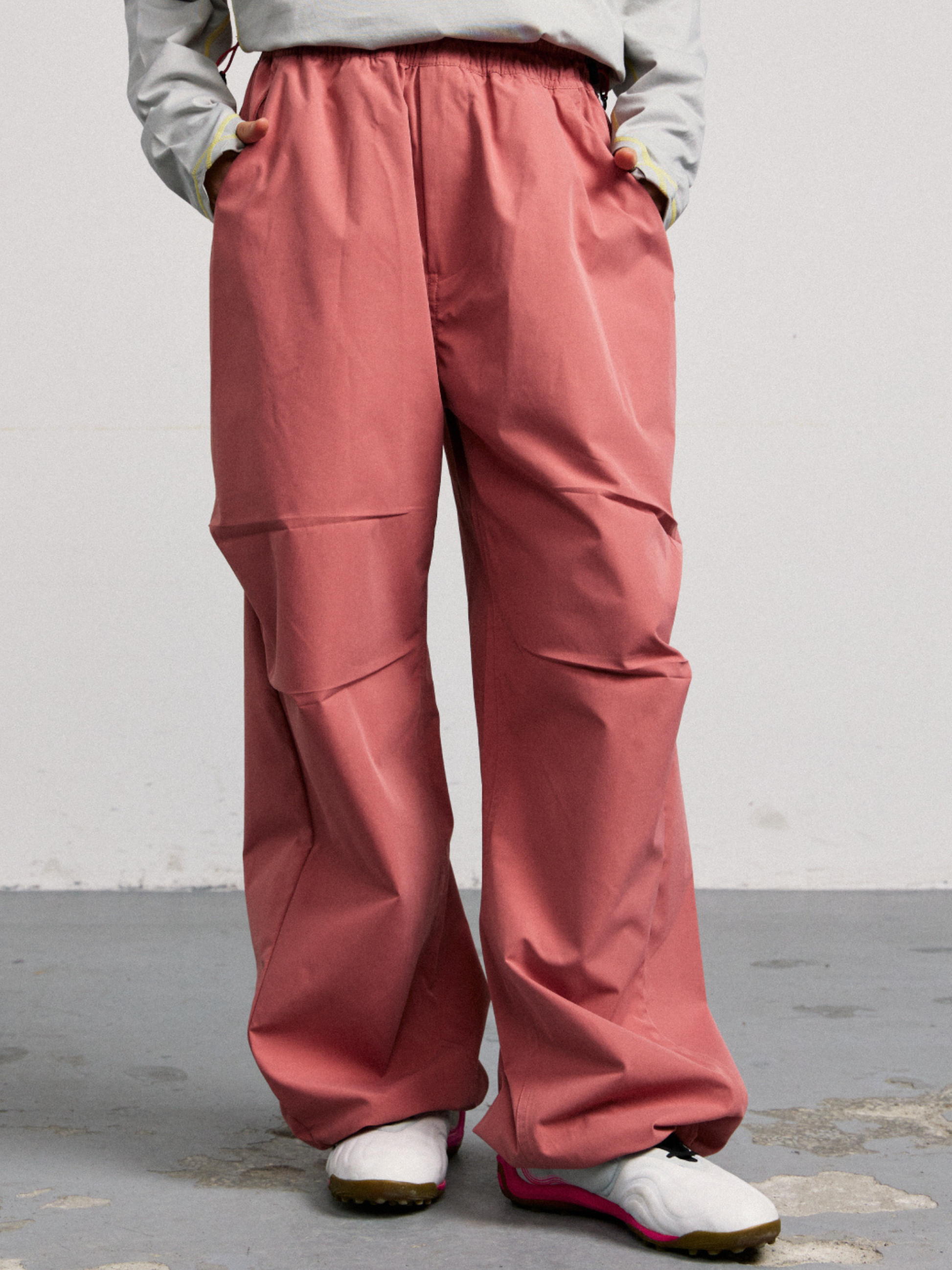 Echofall - Unisex Dopamine-Toned Curved Utility Pants with Hidden Pockets GONGGAR SPORTS