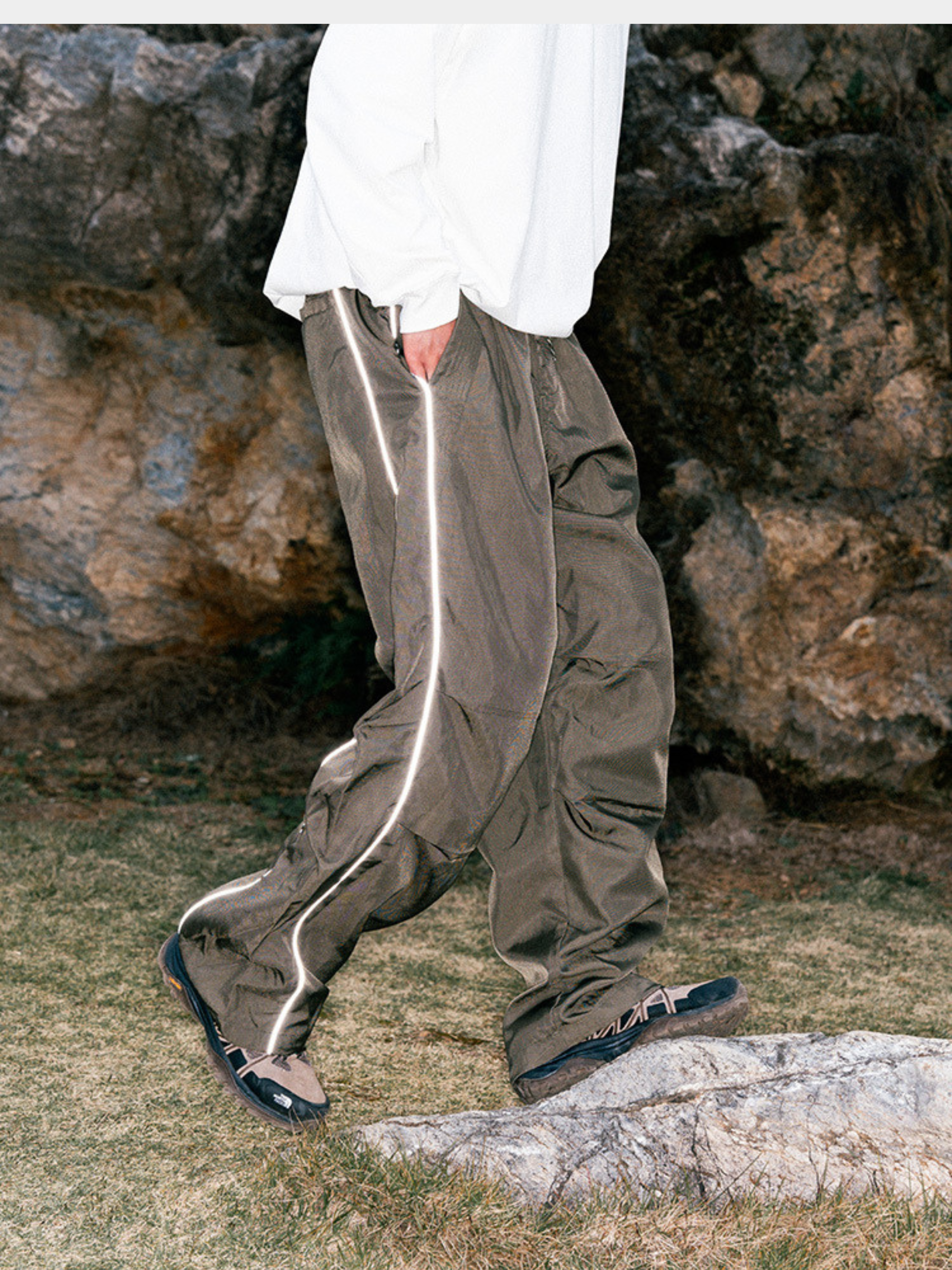 EagleBase - Unisex Quick-Dry Waterproof Reflective Tech Cargo Pants GONGGAR SPORTS