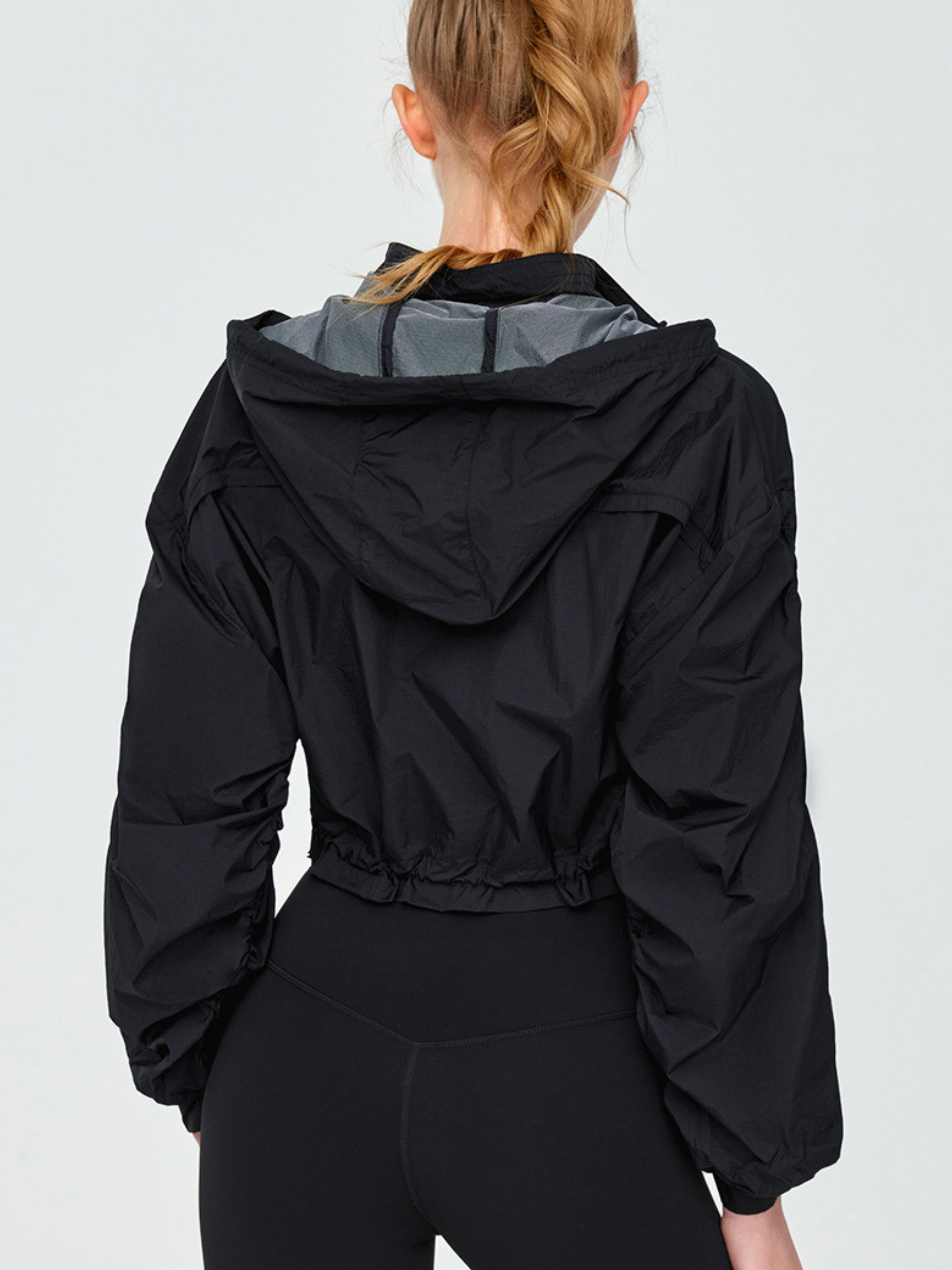 OwlBoard - Women's Lightweight Drawstring Hooded Yoga Jacket GONGGAR SPORTS