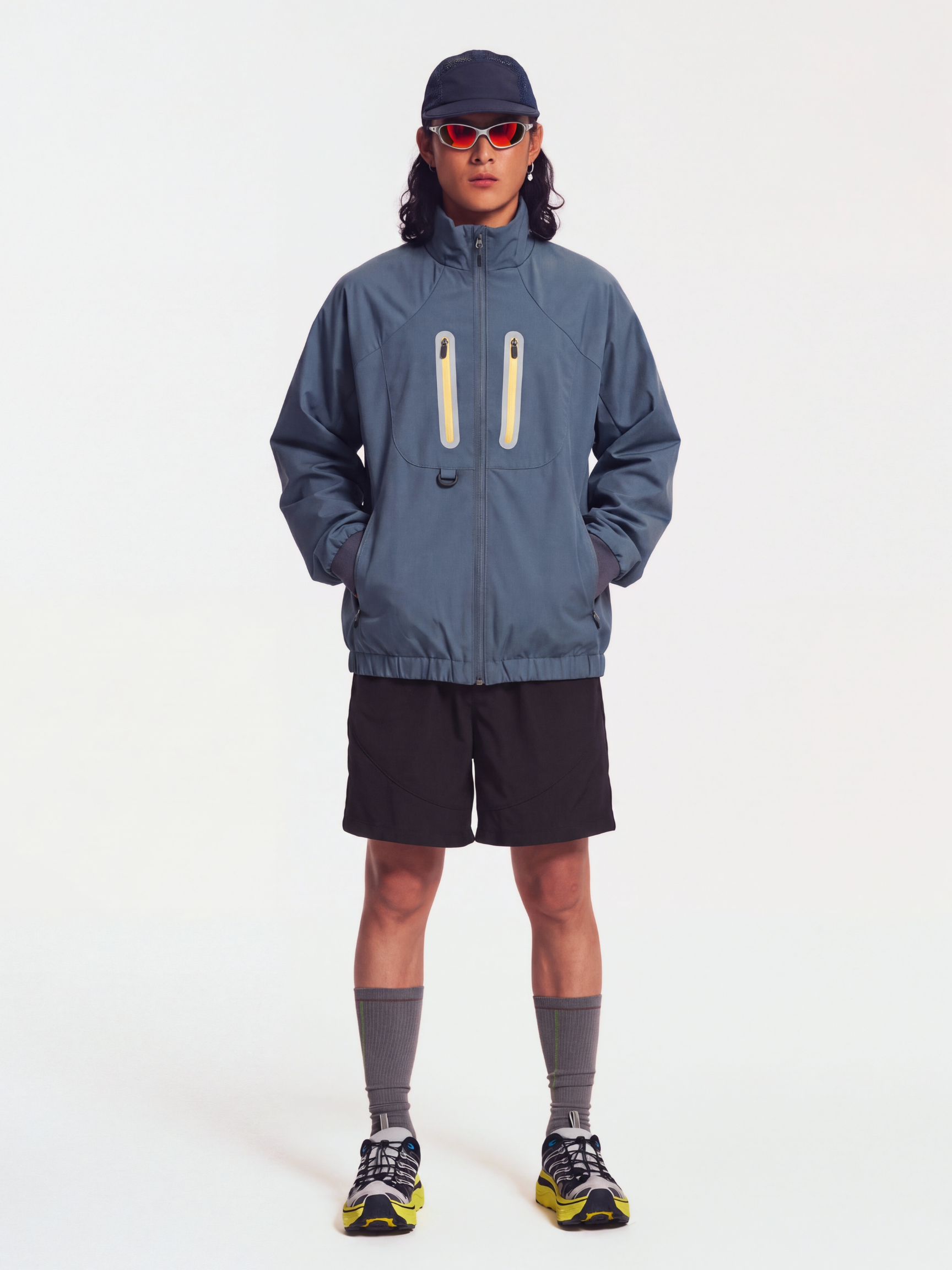 FlashSeam - Unisex Water-Repellent Color-Block Reflective Jacket