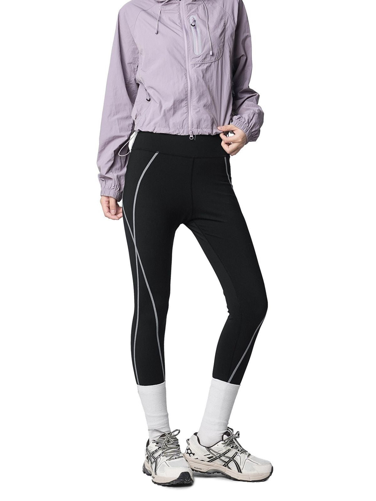Valleytrek - Women's High-Waisted Stretch Sculpting Shark Leggings