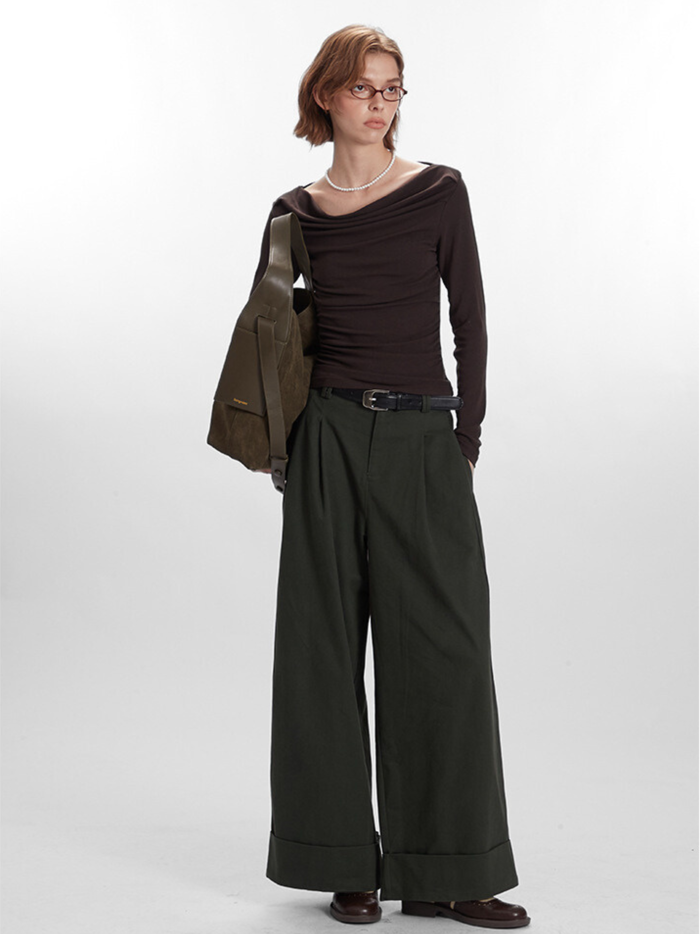 Timberfall - Women's Off-Shoulder Slim-Fit Long Sleeve T-Shirt