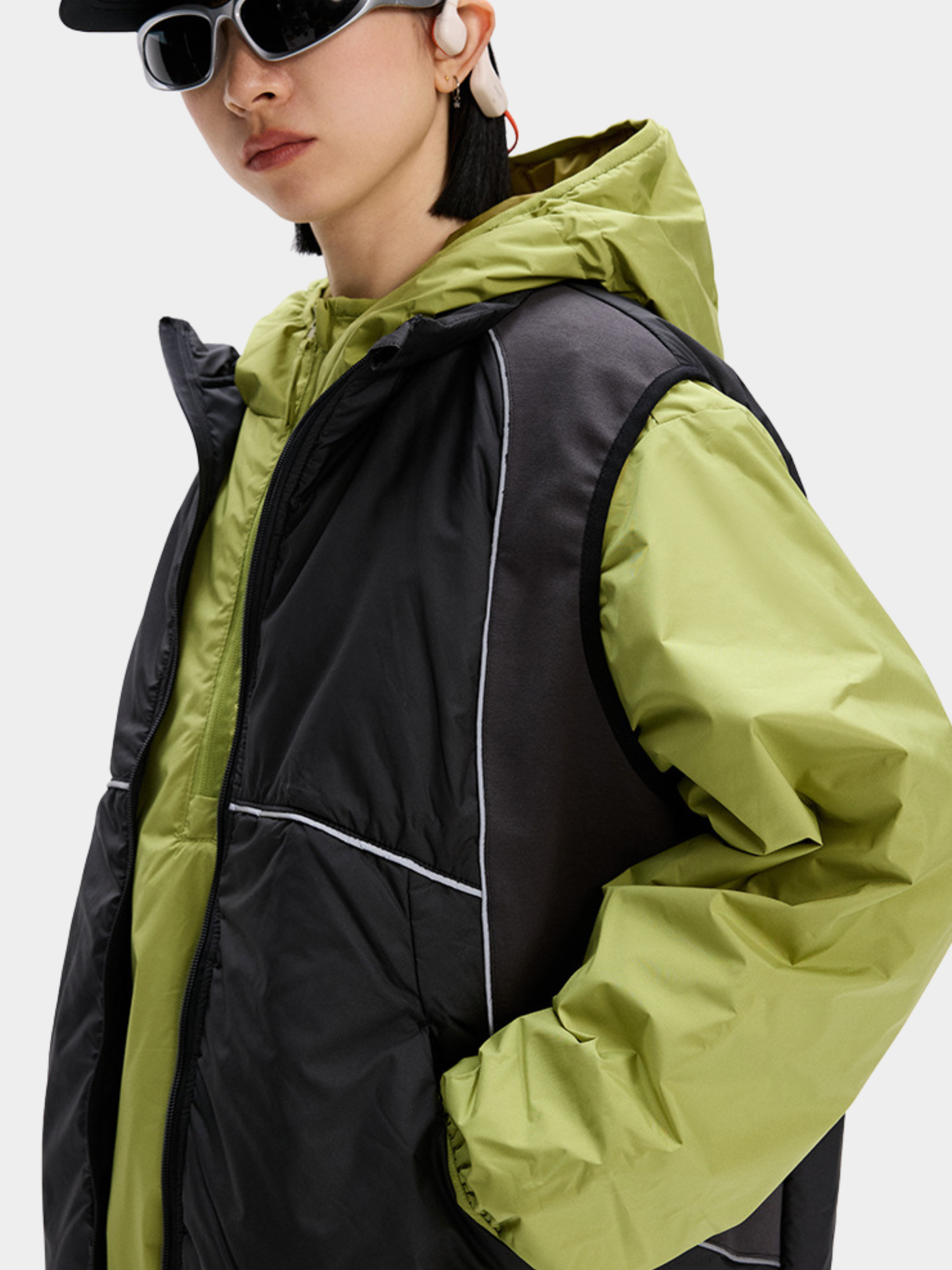 BluffEdge - Unisex Colorblock Outdoor Insulated Vest GONGGAR SPORTS