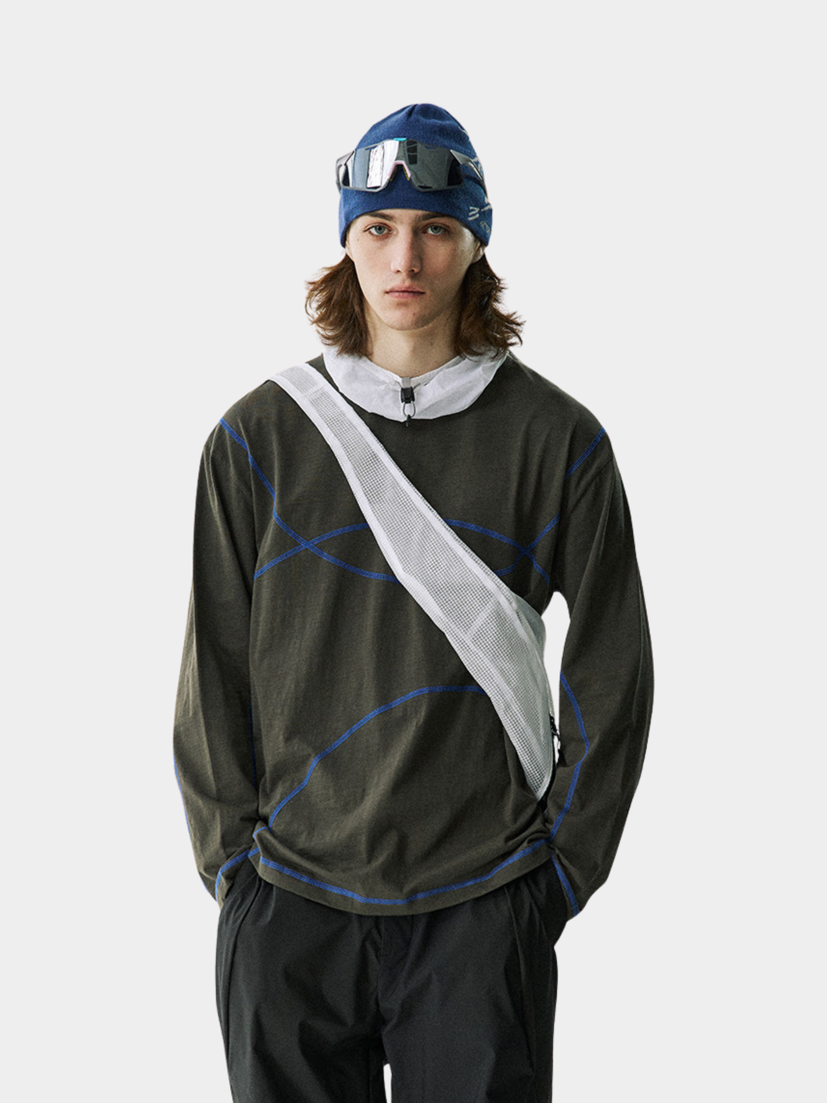 Glacialwind - Unisex Slub Cotton Breathable Running Long Sleeve