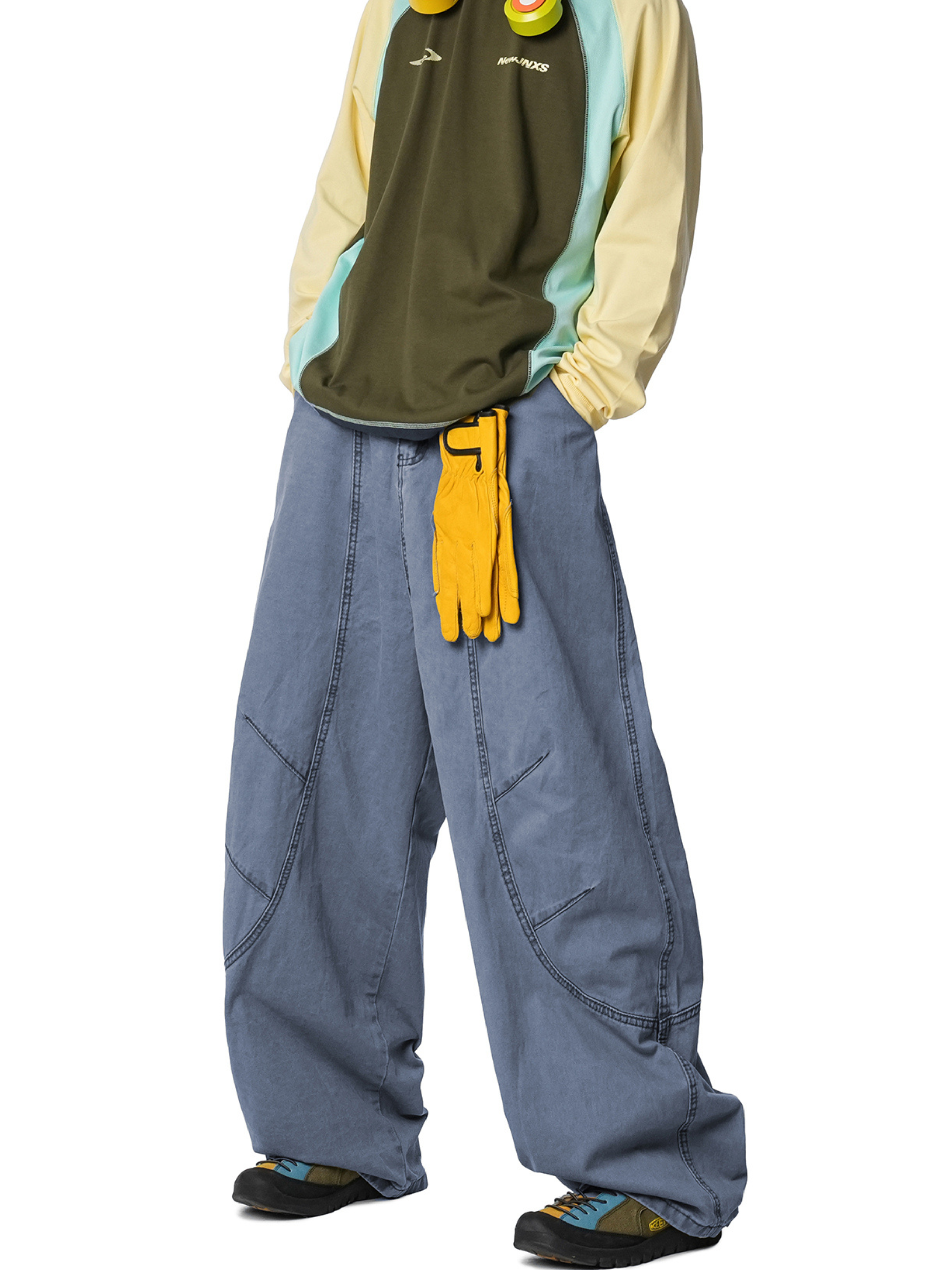 Freewind - Men's Pure Cotton Straight-Leg Loose Scimitar Pants