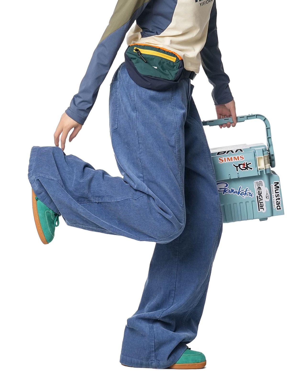 Foresttrek - Unisex Cotton Corduroy Curved-Leg Wide-Leg Pants
