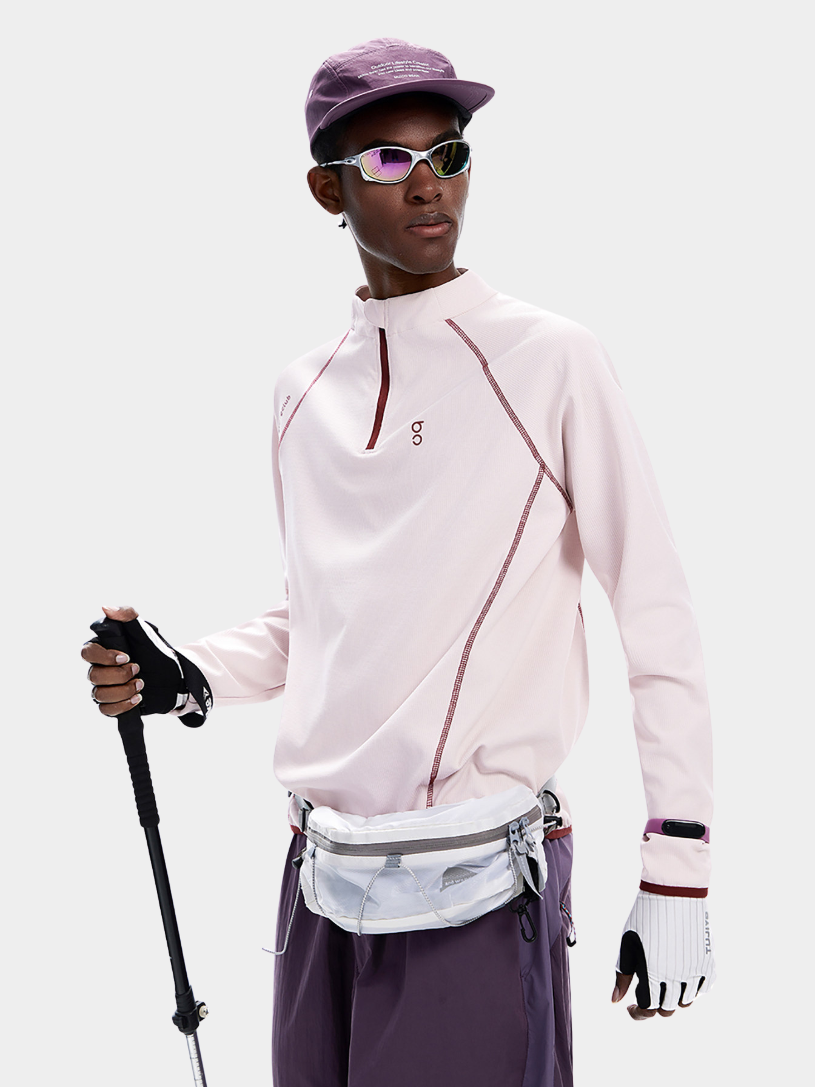 Forestway - Men's Quick-Dry Deconstructed Stitch Half-Zip Sweatshirt