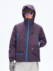 Emberpike - Color-Block Water-Repellent Adjustable Utility Jacket