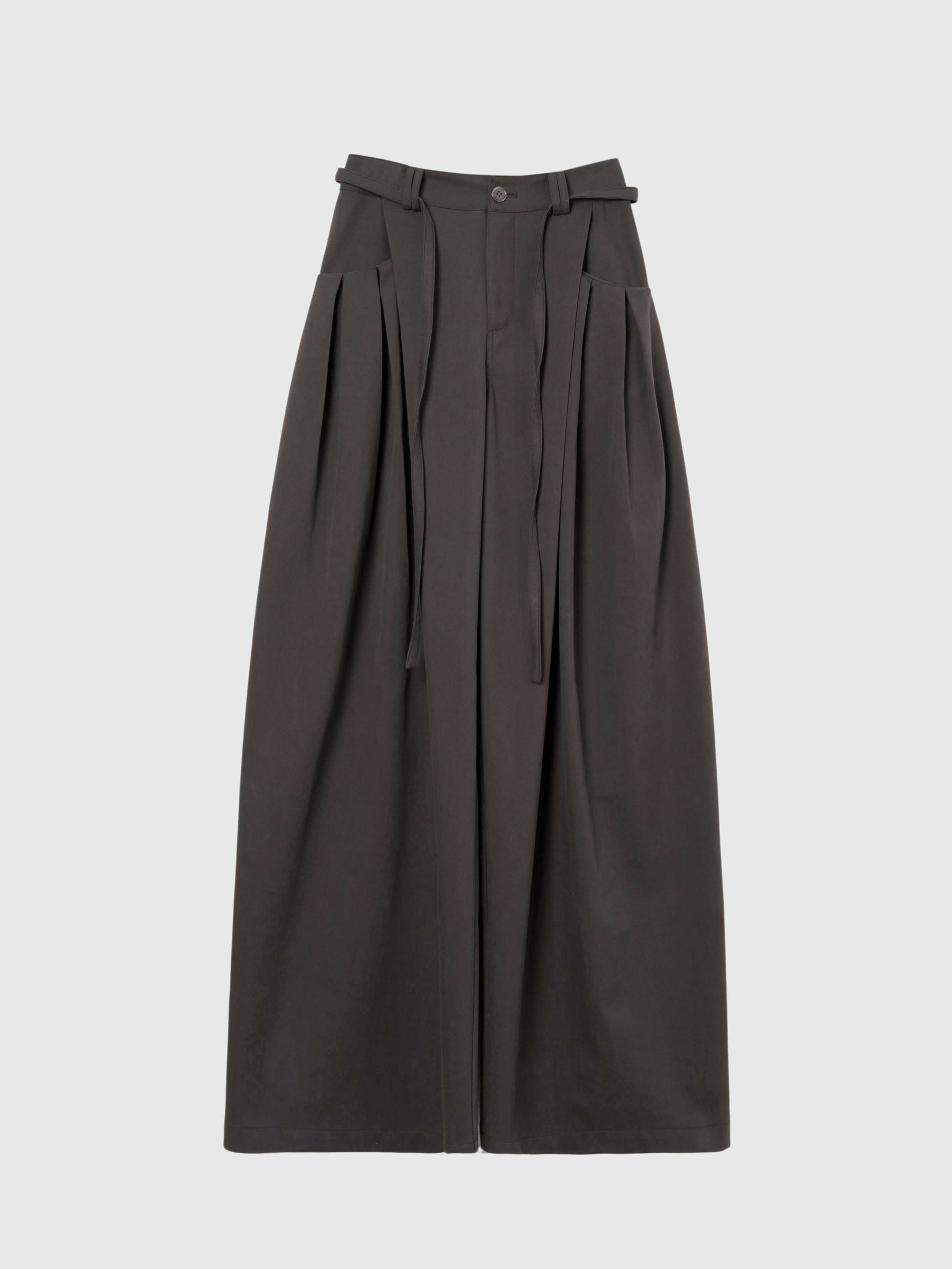 Fieldcast - Women's Drawstring Waist Pleated Pocket Straight-Leg Pants