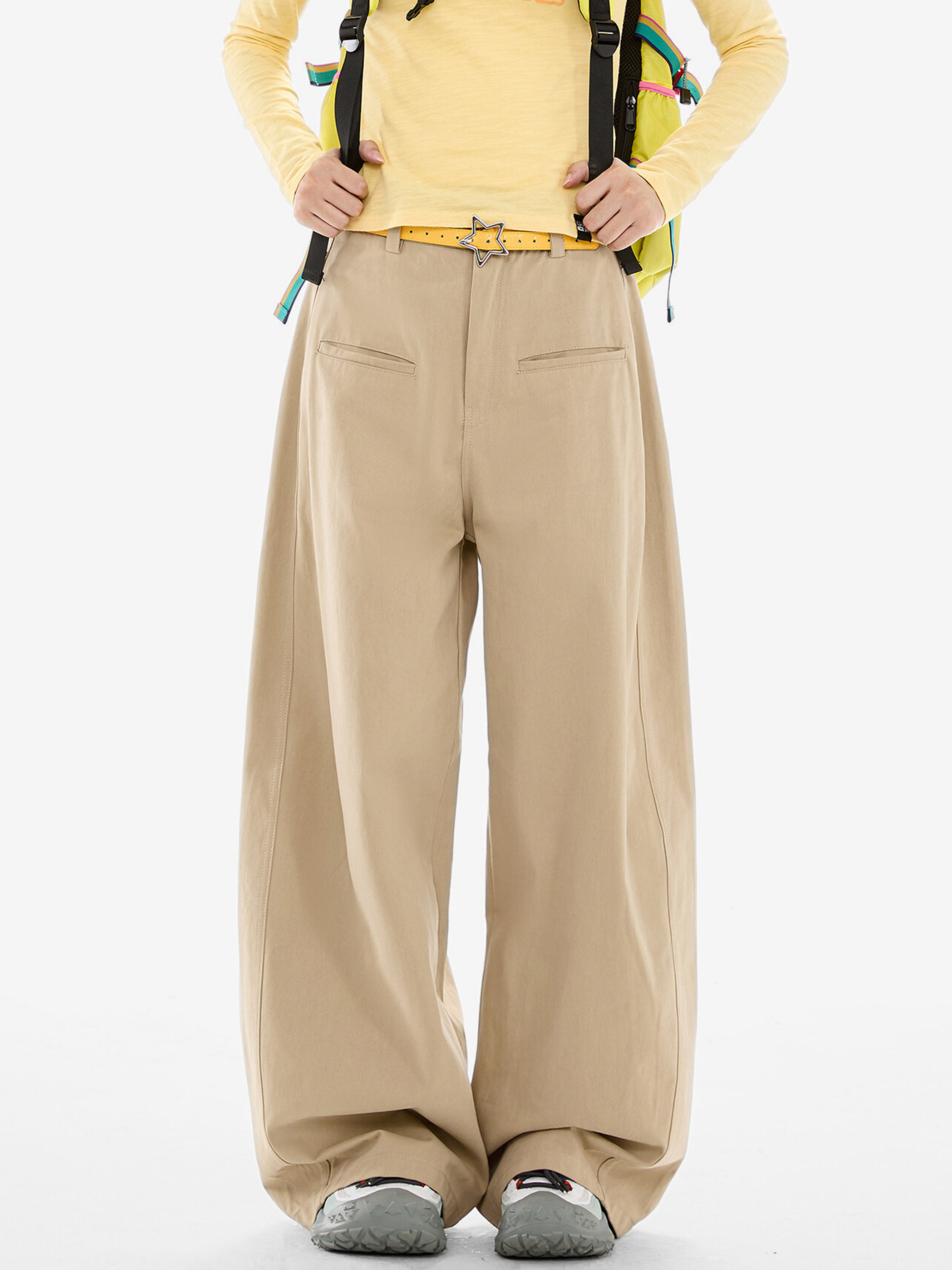 Longtrail - Women's Cotton Wide-Leg Straight Pants