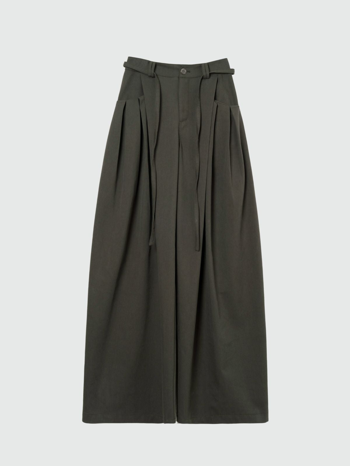Fieldcast - Women's Drawstring Waist Pleated Pocket Straight-Leg Pants