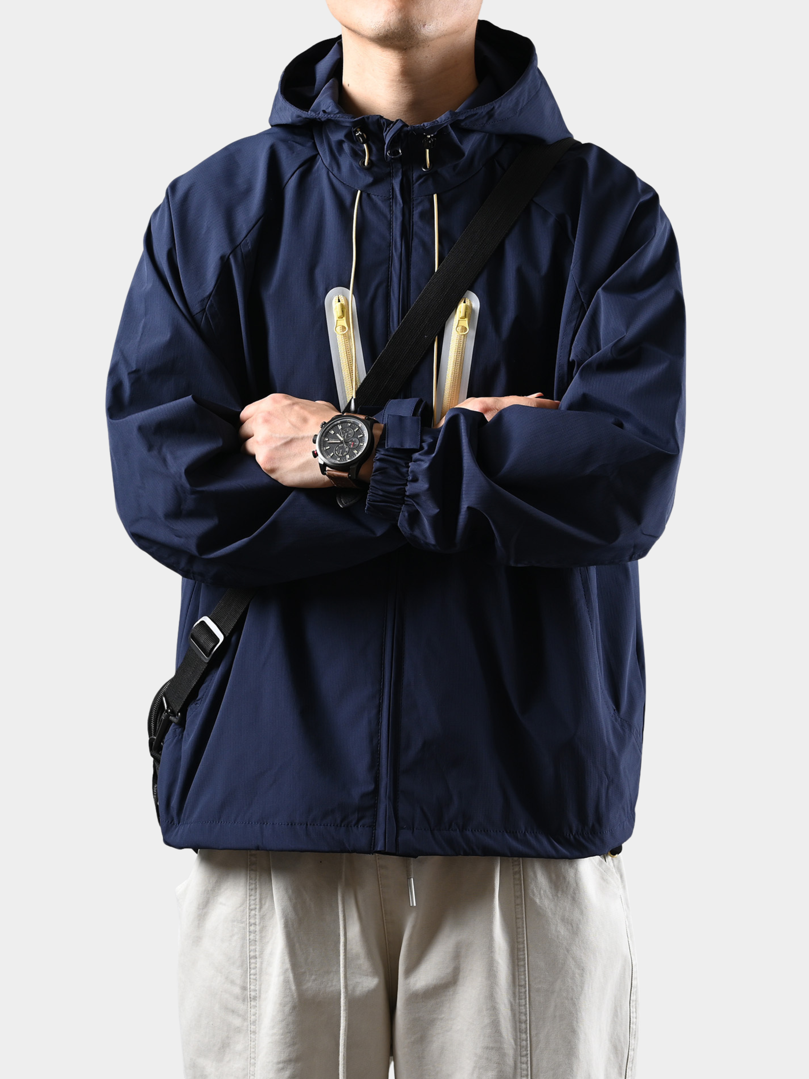 EchoCore - Loose-Fit Hooded Technical Shell Jacket