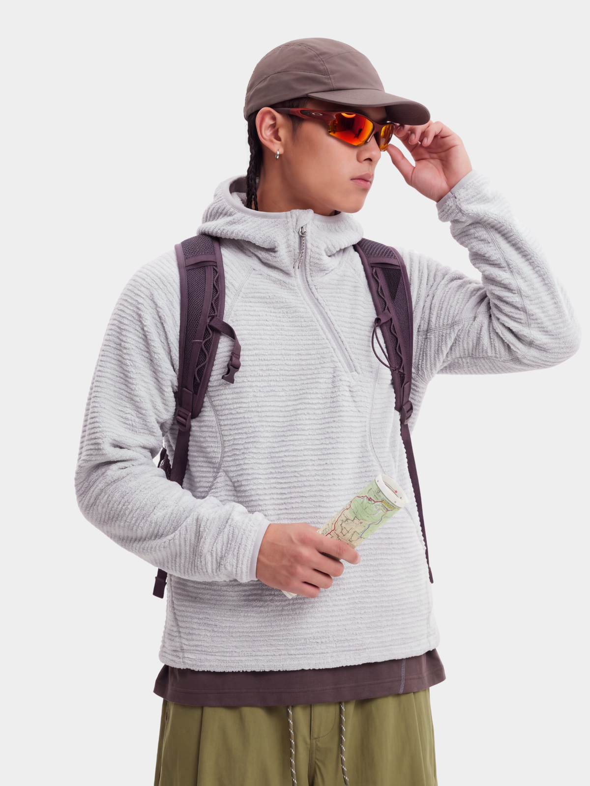 LiteMist - Lightweight Textured Fleece Half-Zip Sweatshirt