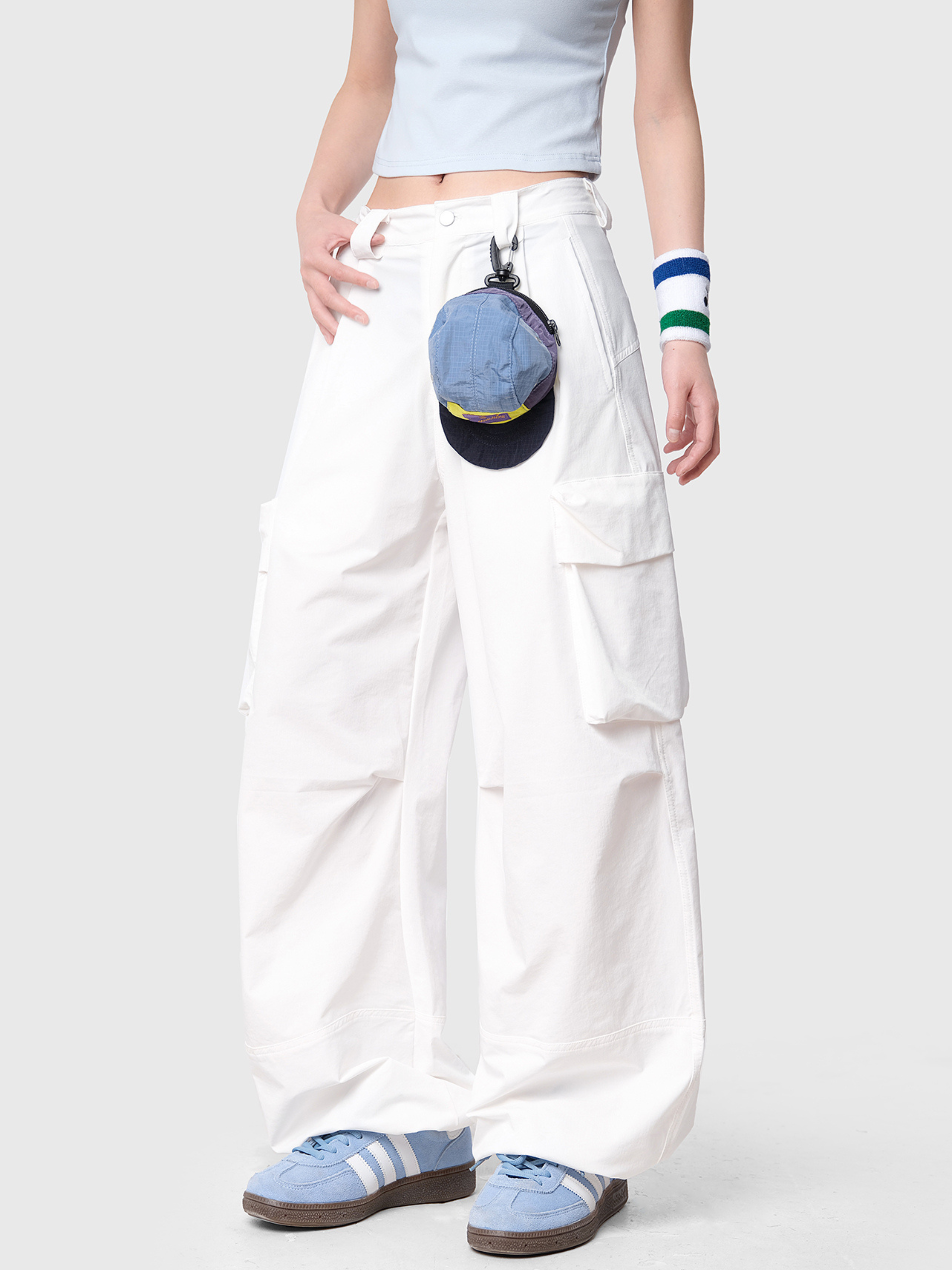 FrostTrail - Women's Large Pocket Utility Paratrooper Cargo Pants