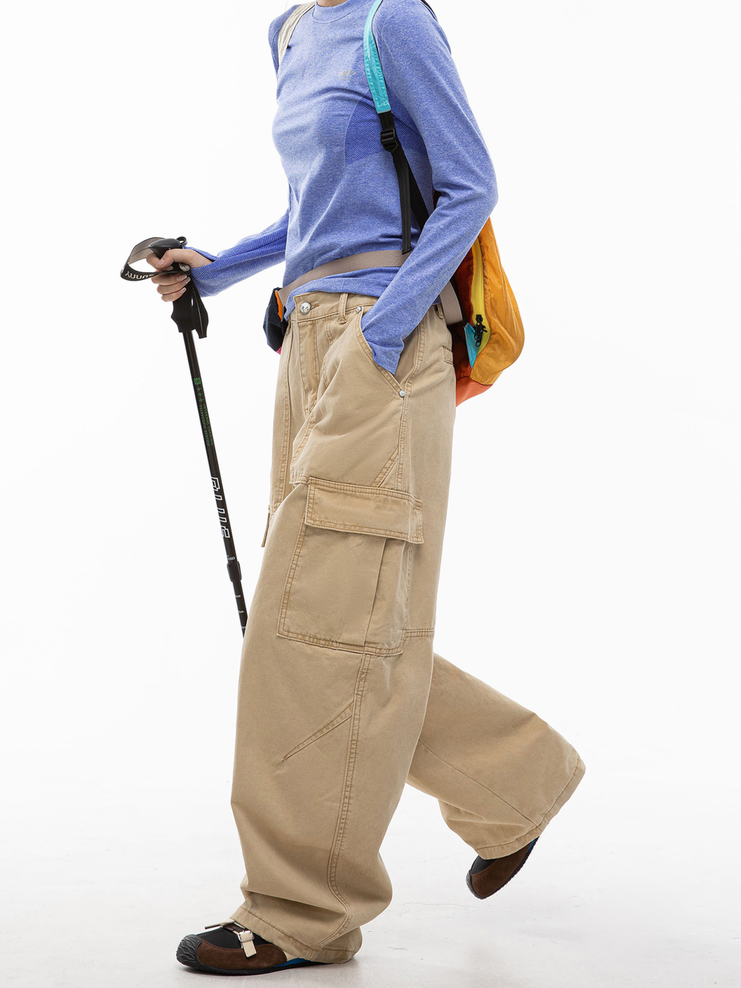 FrostStep - Unisex Large Pocket Pure Cotton Cargo Pants