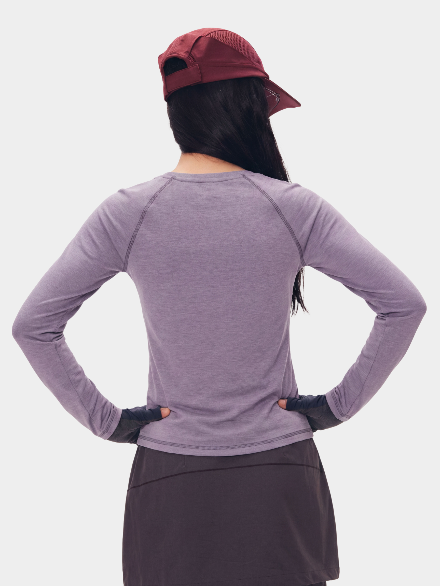 StitchFit - Women's Contrast Stitch Slim Fit Quick-Dry Long Sleeve Top
