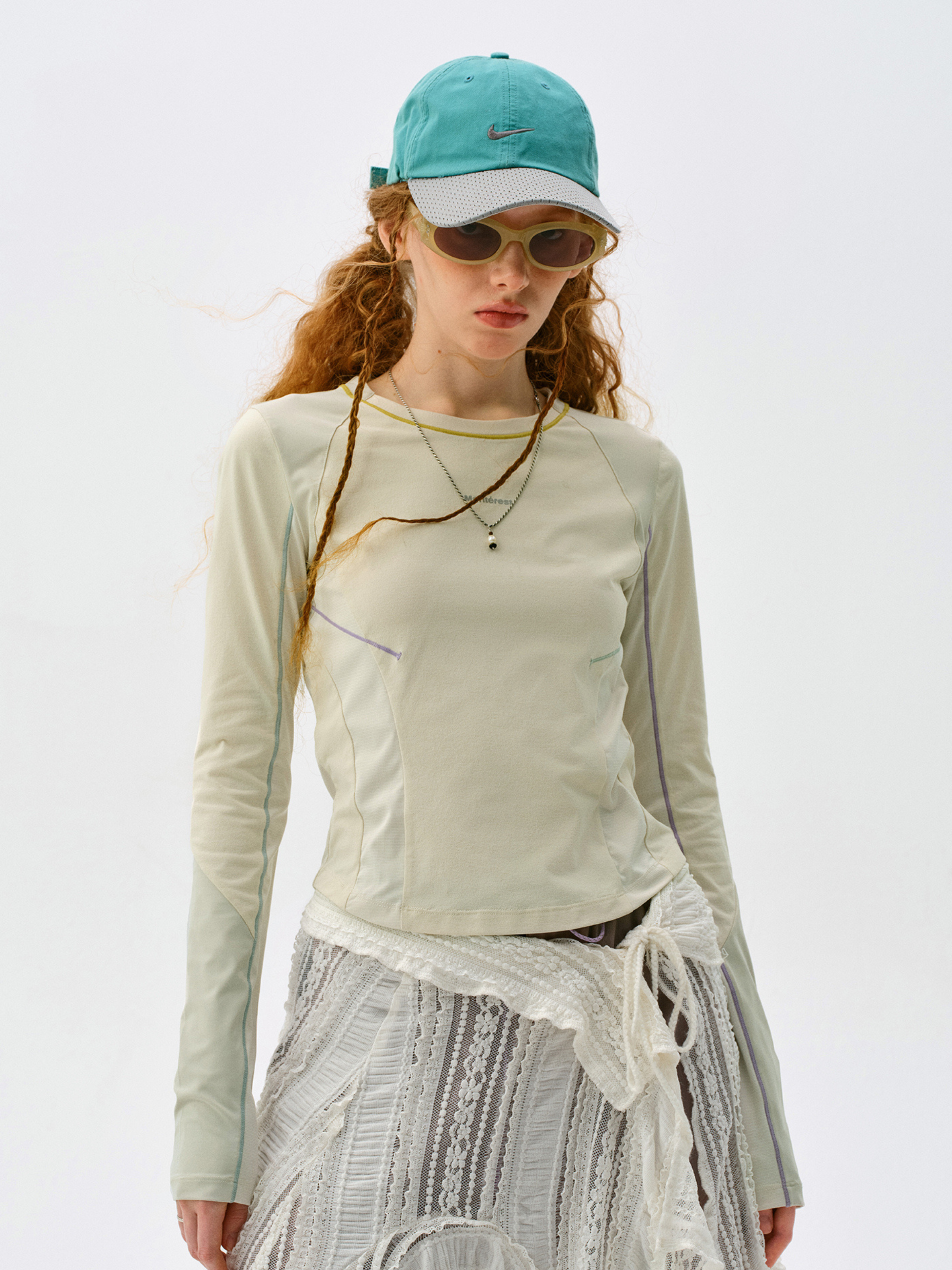 Aquafall - Women's 5A Antibacterial Colorblock Slim Fit T-Shirt