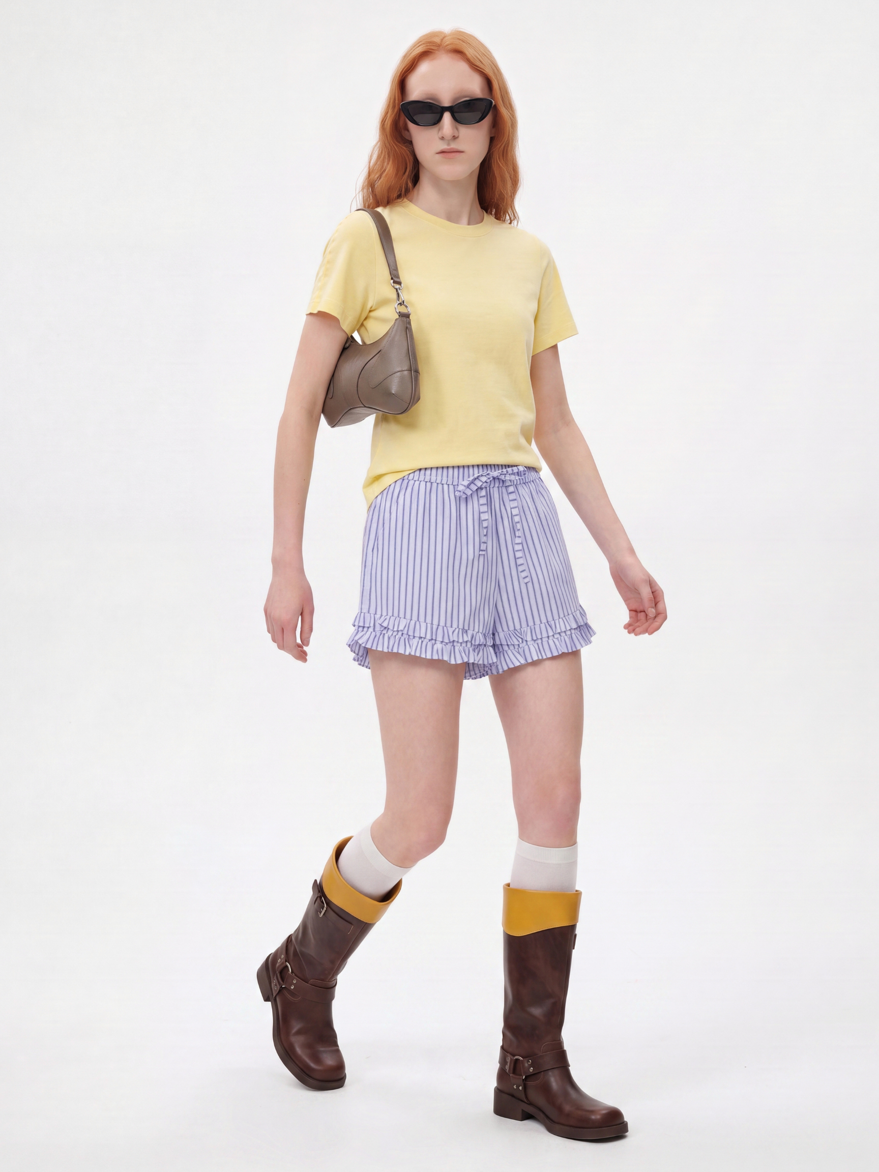 Bubble - Women's Contrast Stripe Drawstring Shorts