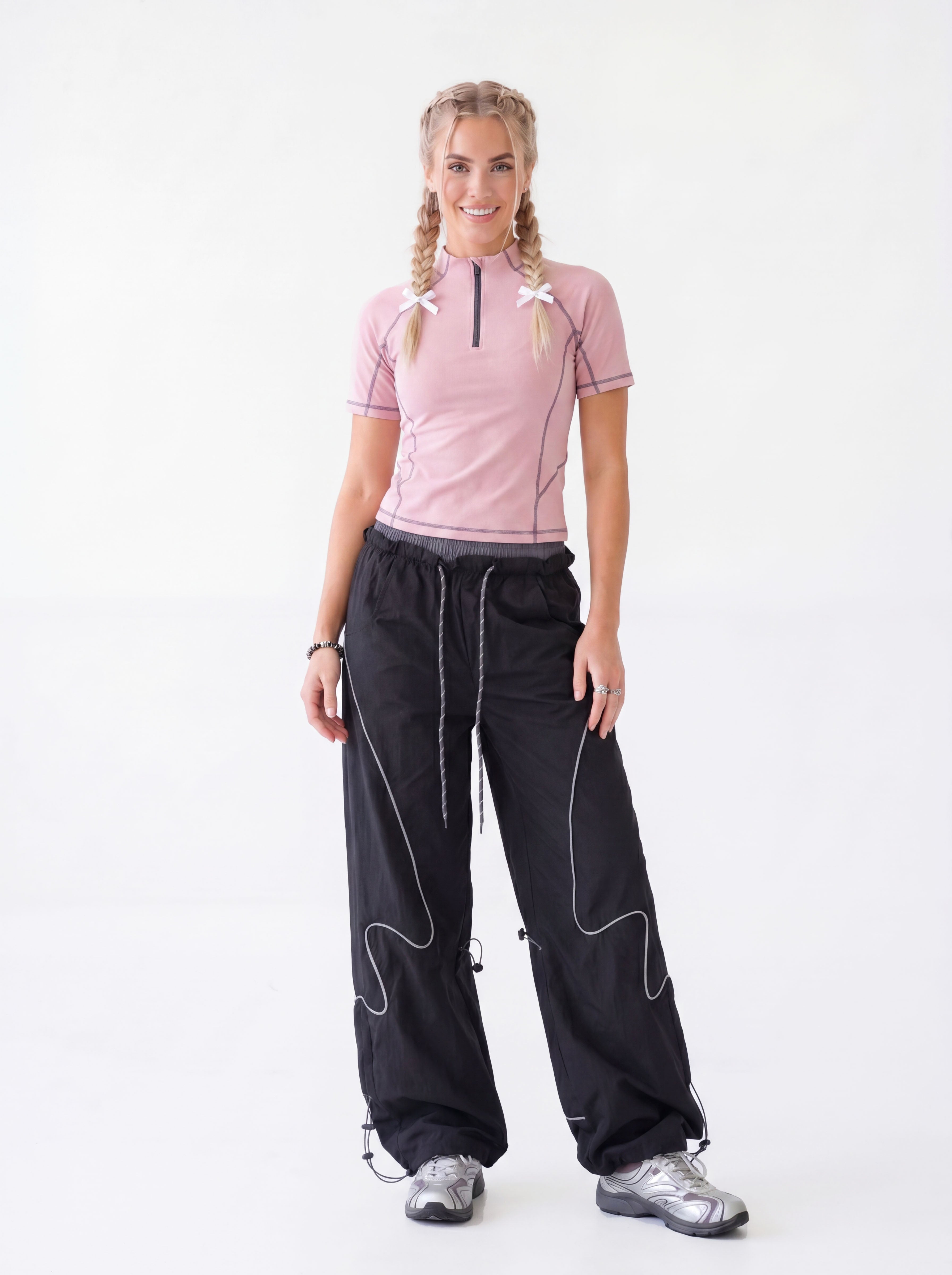 CloudWisp - Women's Quick-Dry Half-Zip Stand Collar T-Shirt
