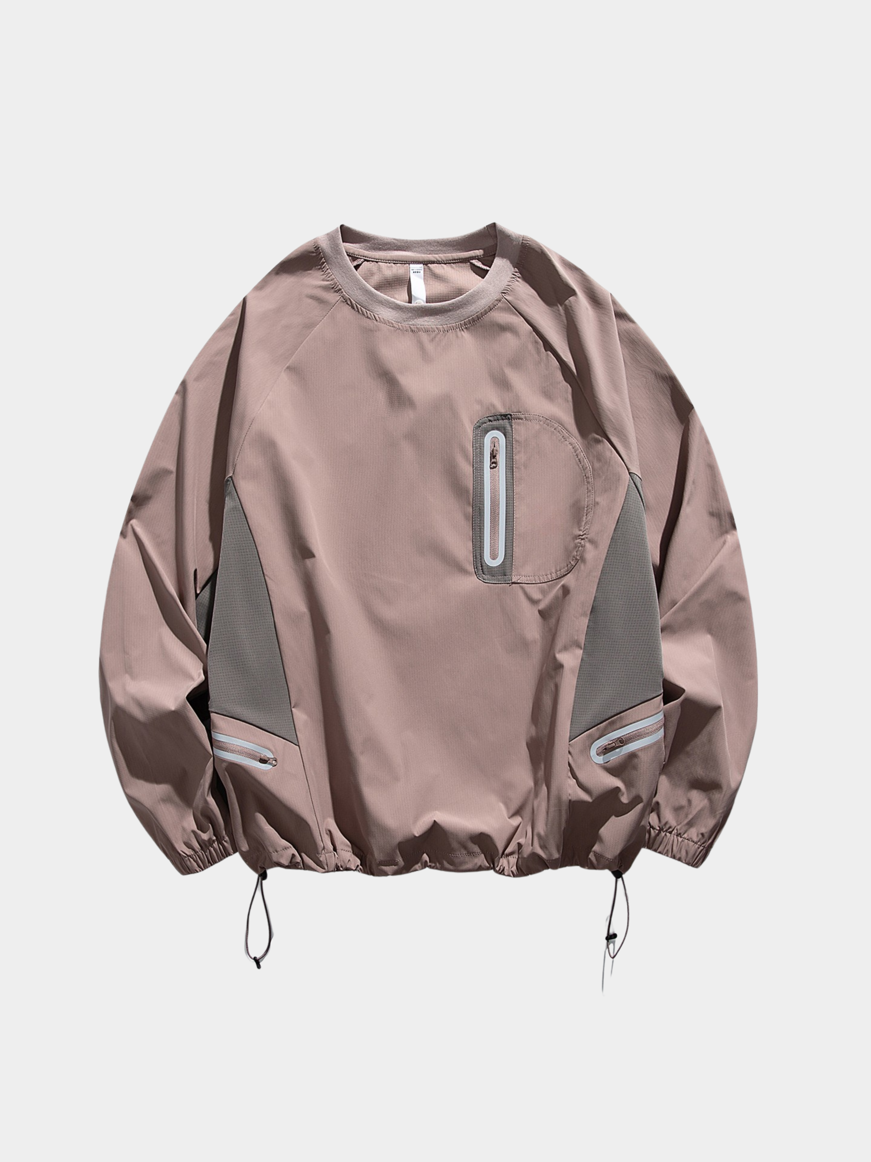 Mistral - Water-Repellent Reflective Zipper Long-Sleeve T-Shirt
