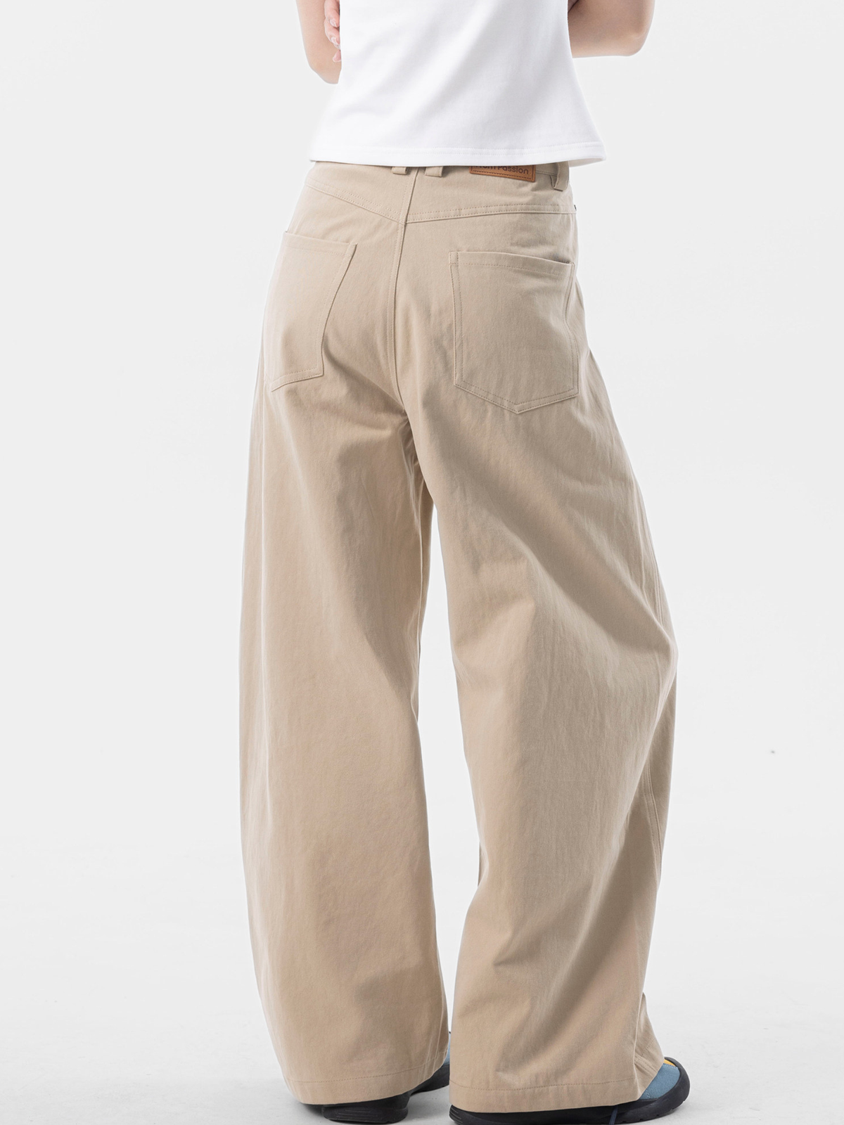 EchoLine - Unisex Natural Drape Cotton Straight-Leg Relaxed Pants