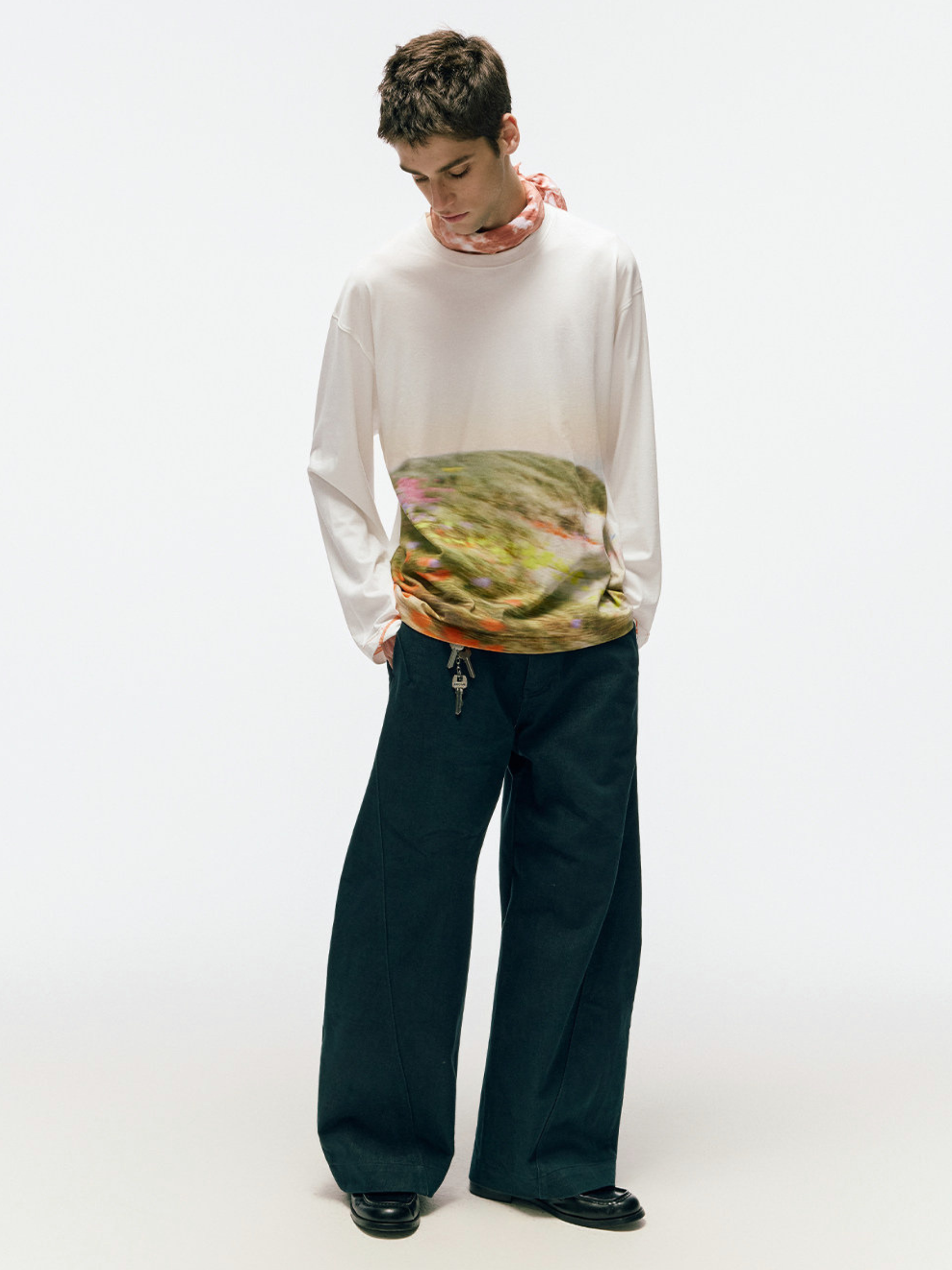 SandDune - Pleated Curved-Leg Utility Pants