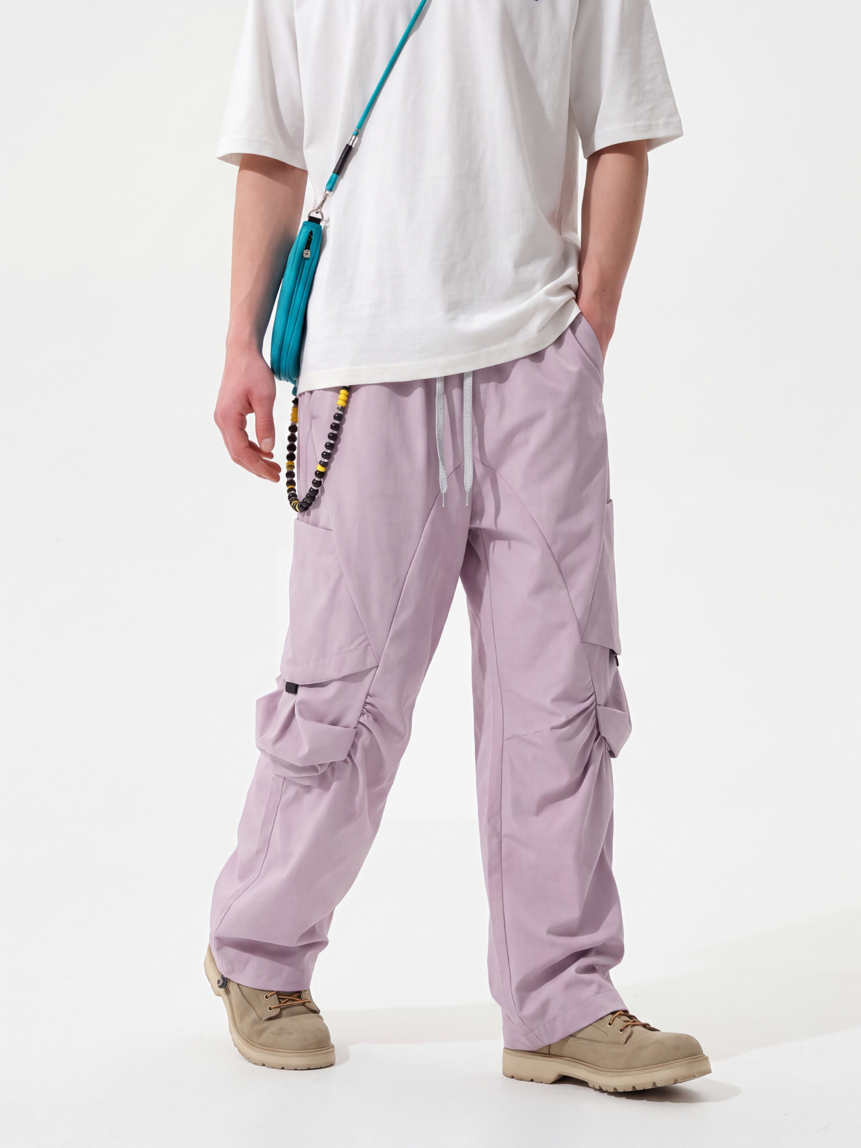 FoldDrift - Unisex Water-Repellent Lightweight Utility Parachute Pants
