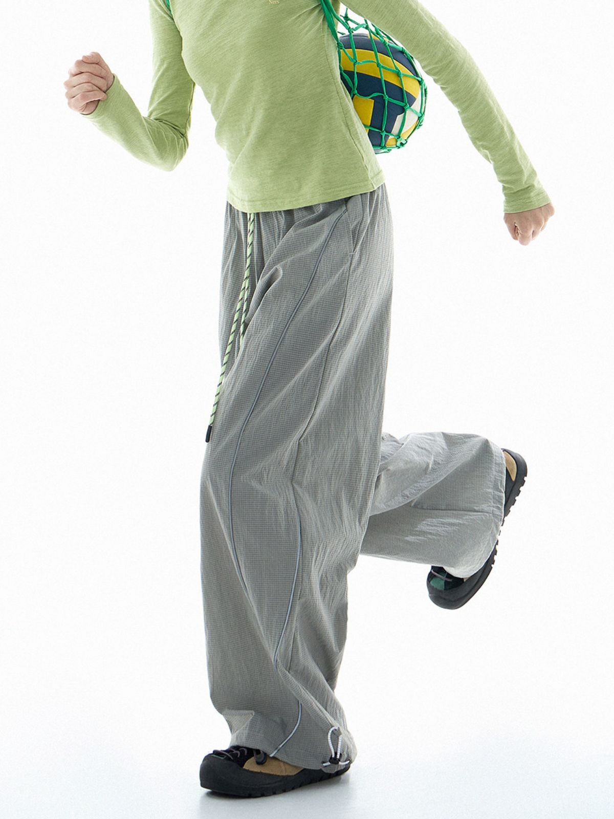 Shadetrek - Unisex Lightweight & Reflective Color-Block Wide-Leg Pants