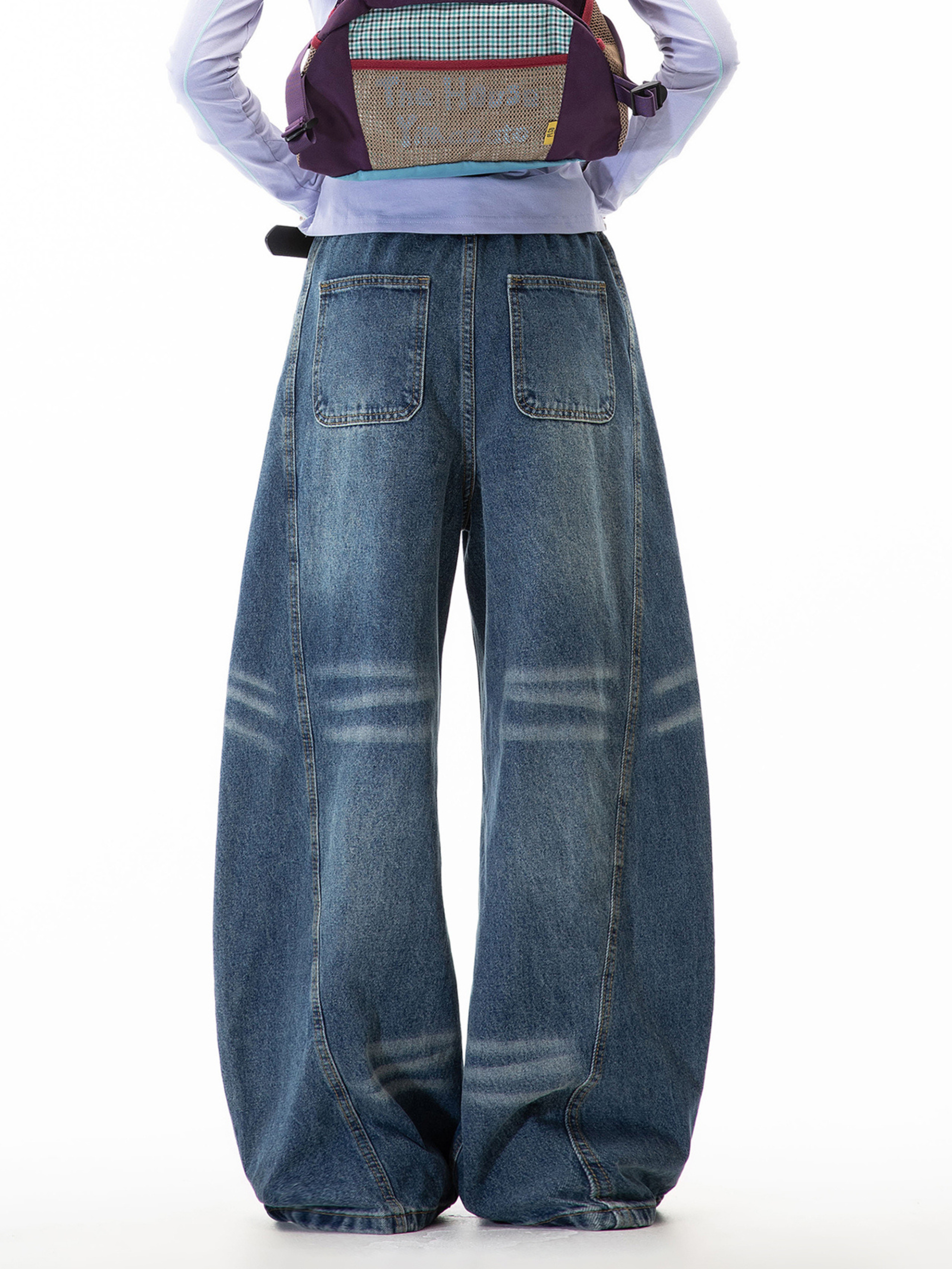 Gravitas - Women's Star-Print Washed Scimitar Denim Pants