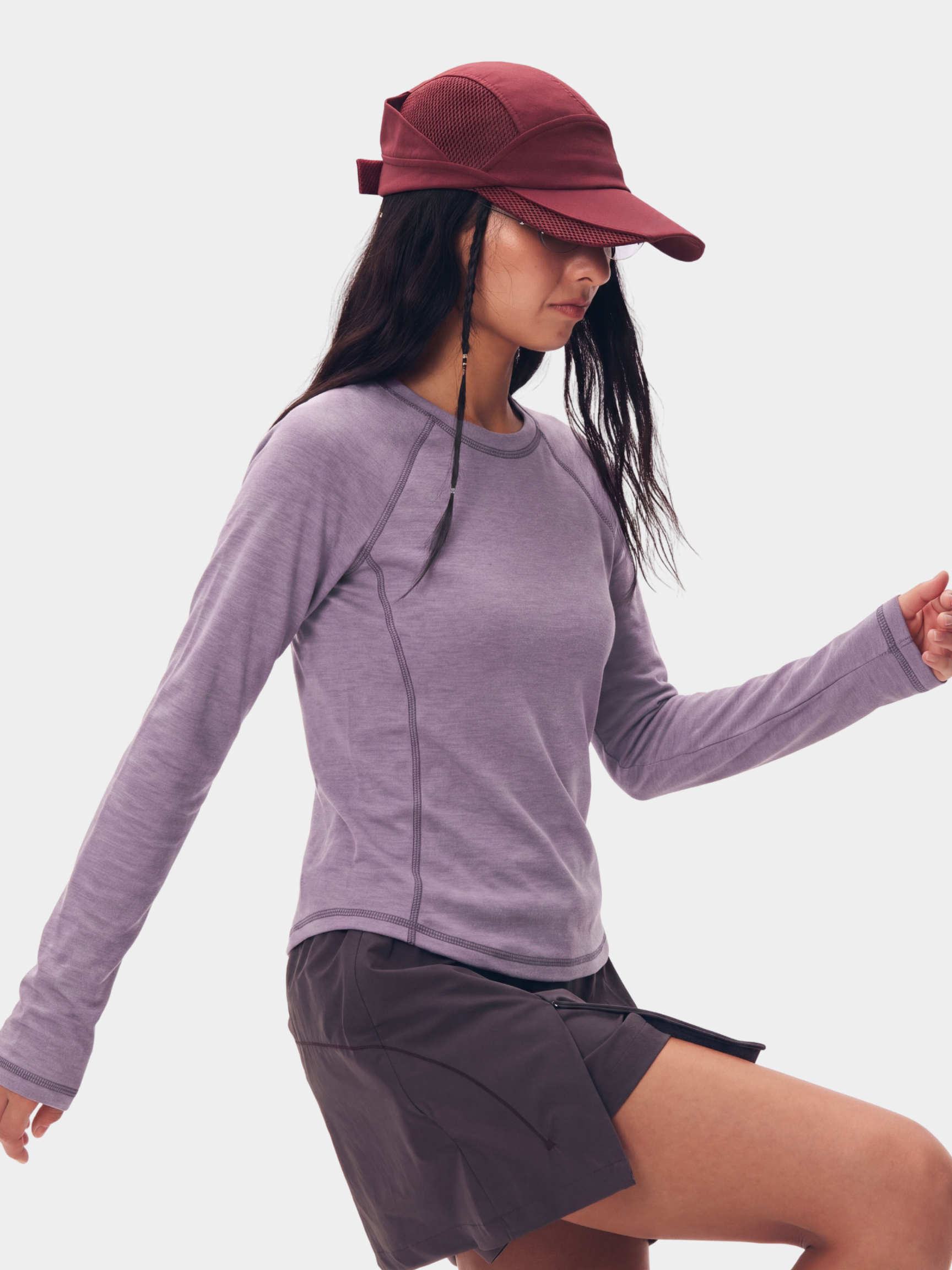 StitchFit - Women's Contrast Stitch Slim Fit Quick-Dry Long Sleeve Top