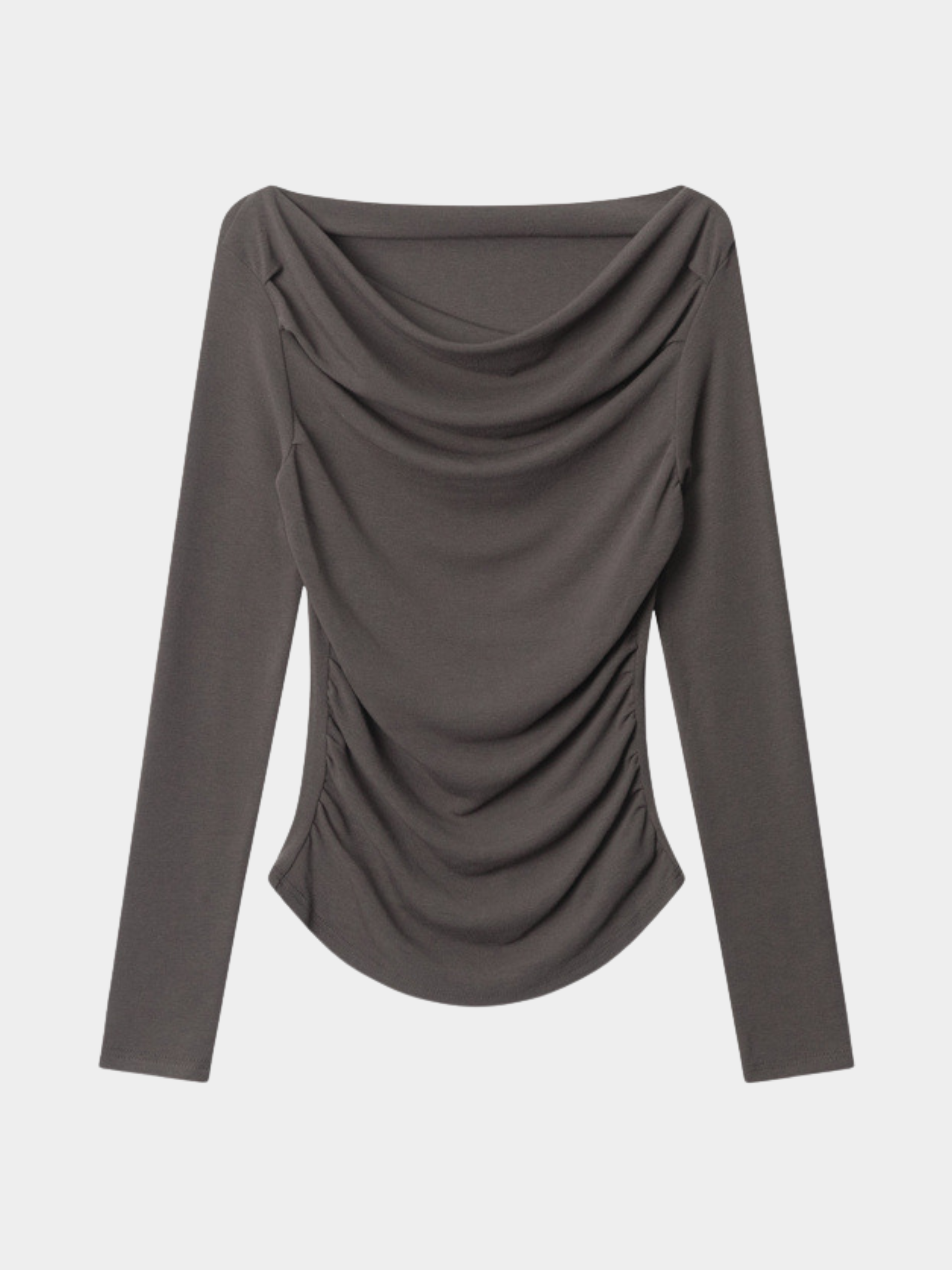 Timberfall - Women's Off-Shoulder Slim-Fit Long Sleeve T-Shirt