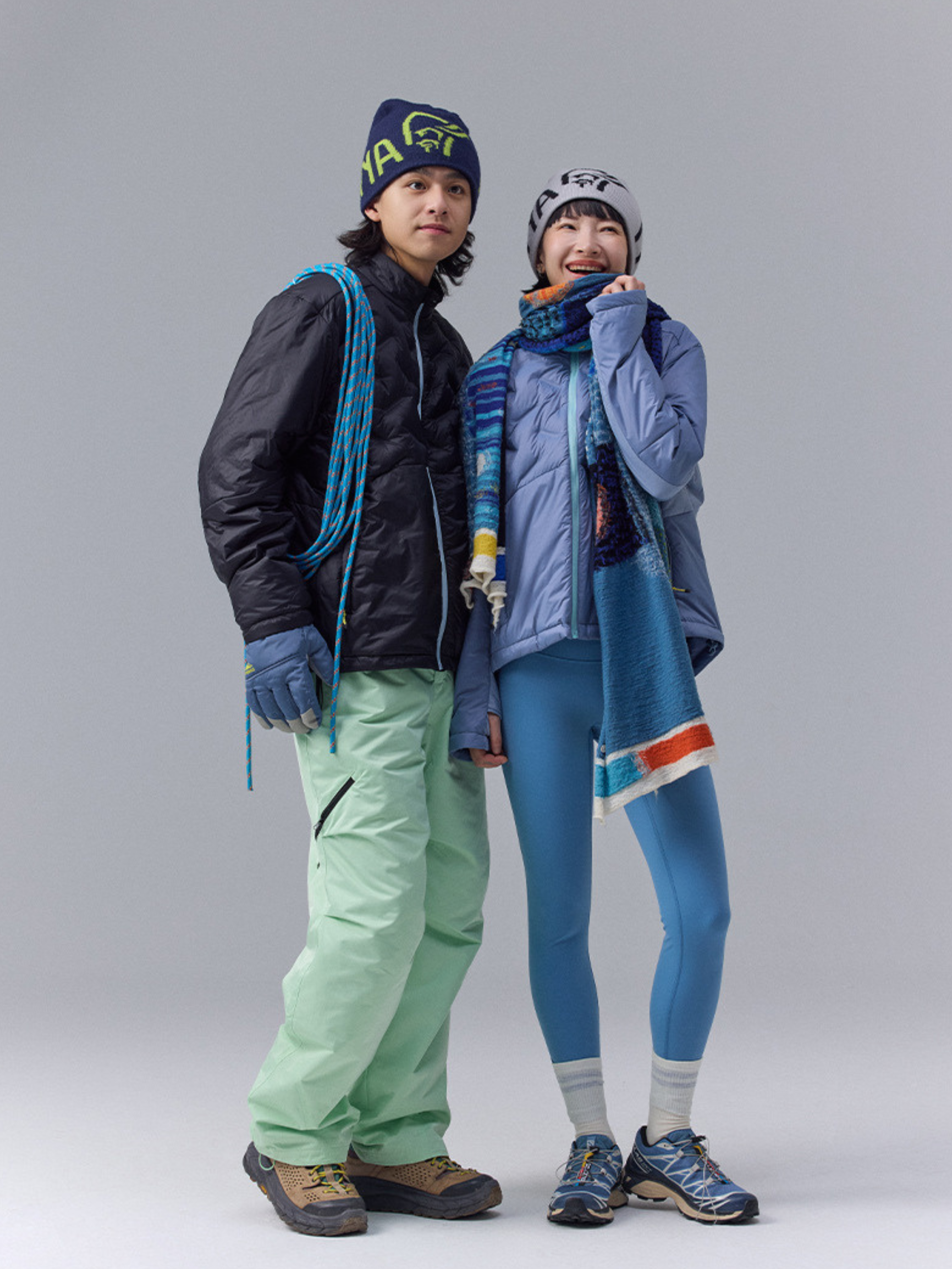 DryBench - Unisex Spliced Collar Outdoor Down Jacket