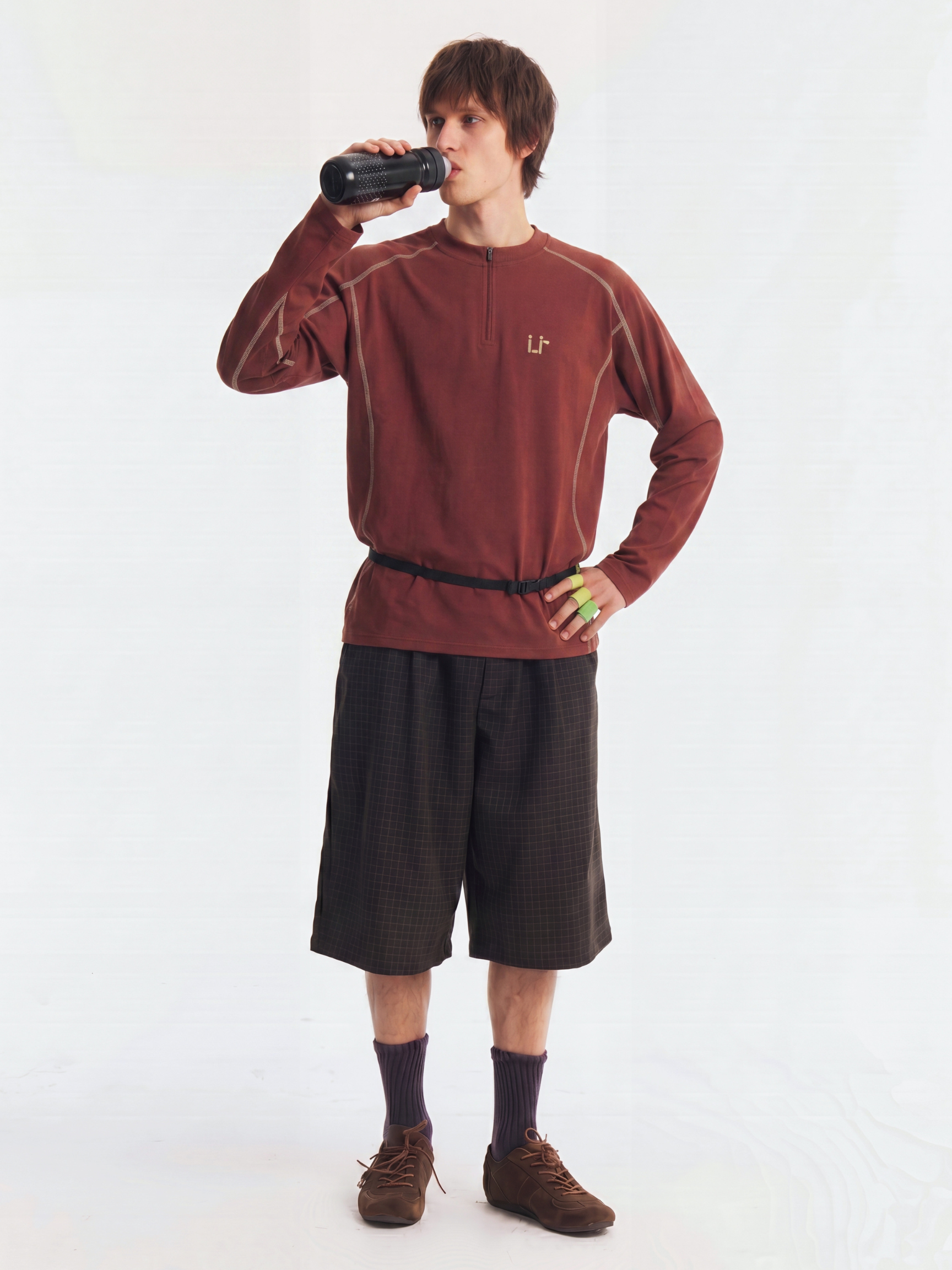 Meridian - Men's Sorona® Cooling Zip-Up Quick Dry Performance T-Shirt