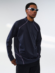 HeatCoat - Men's Windproof High-Neck Half-Zip Base Layer