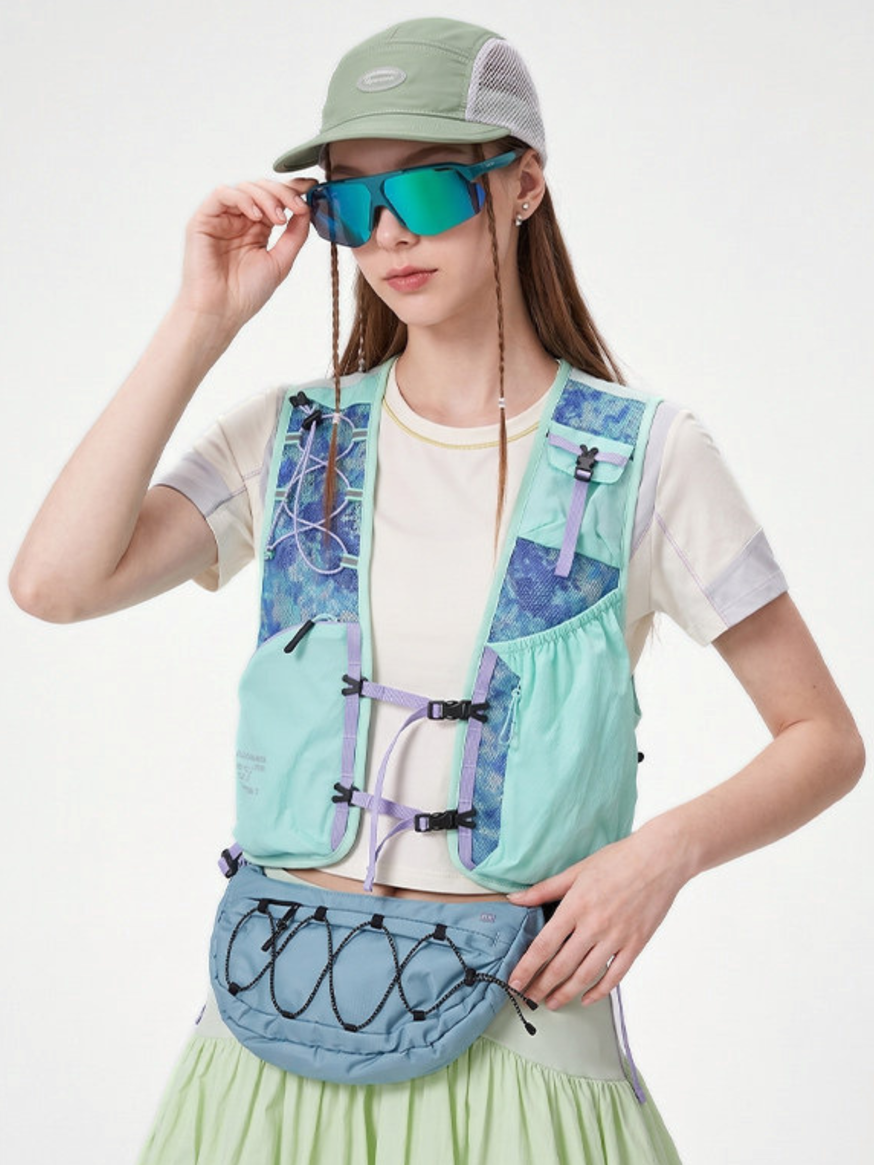 Rooted - Unisex Reflective Camo Multi-Pocket Vest