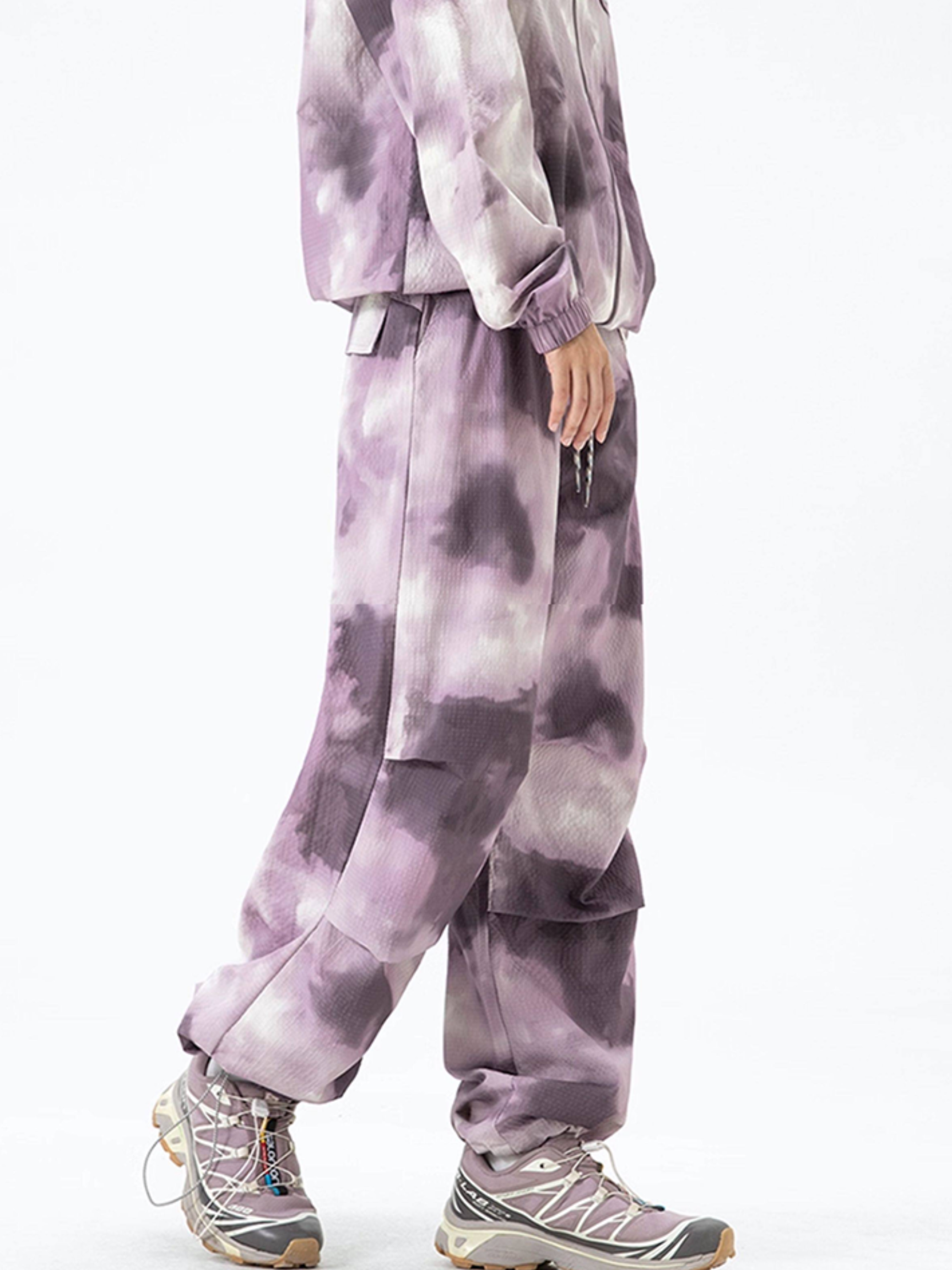Crimp - Water-Repellent Tie-Dye Cargo Pants