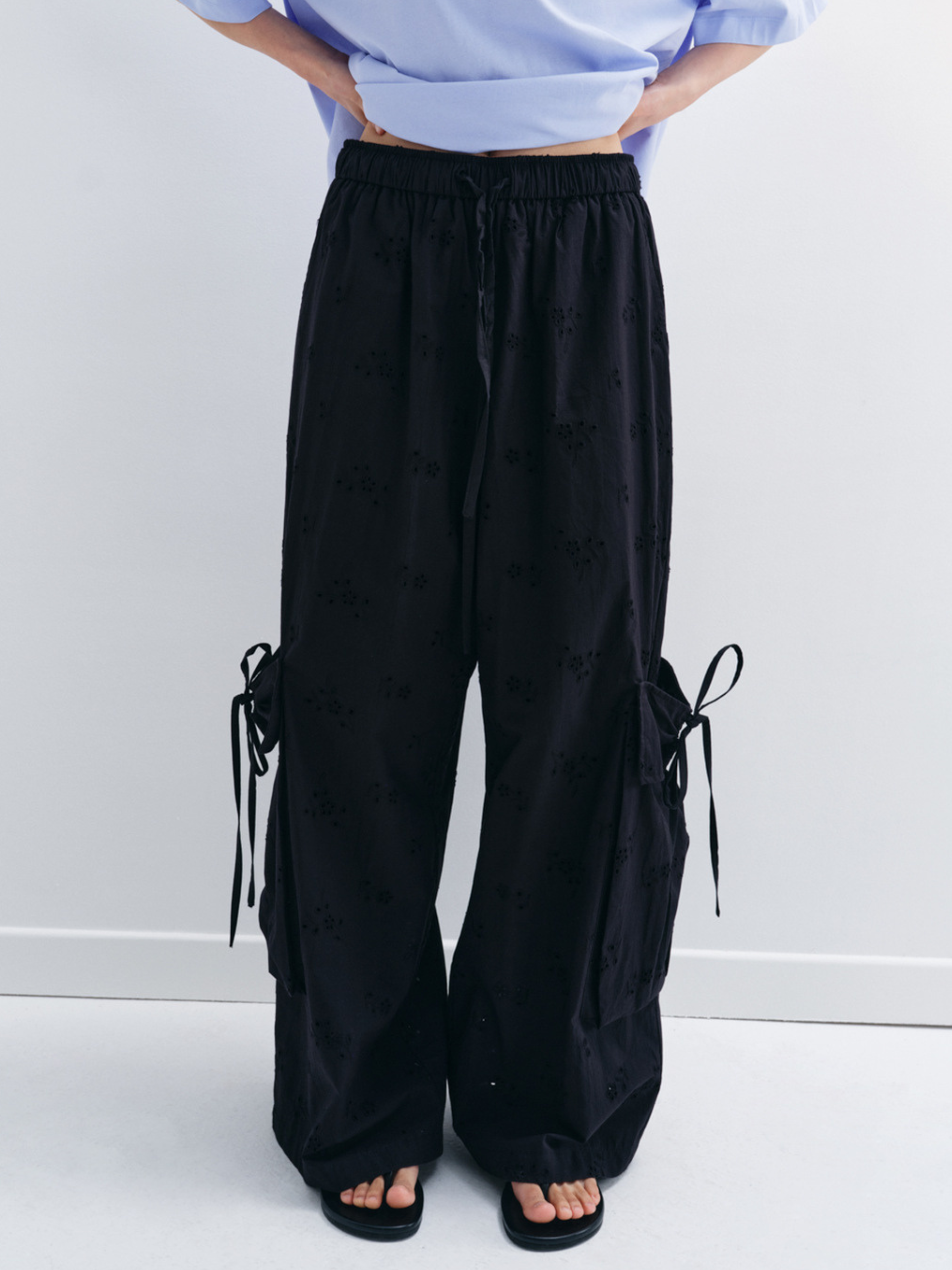 WolfLine - Women's Embroidered Cutout Breathable Cargo Pants