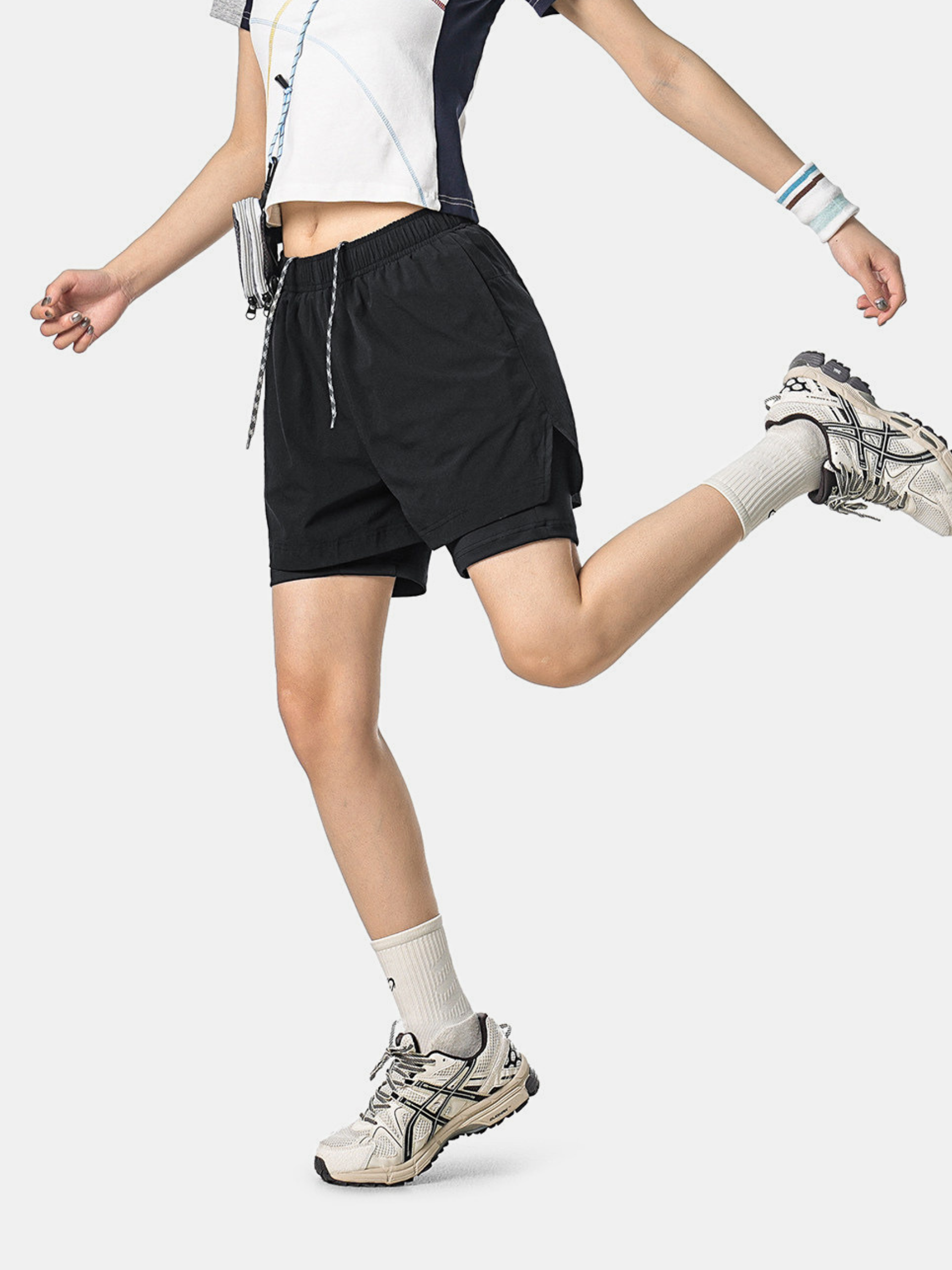StillBay - Unisex 2-in-1 Ripstop Lightweight Athletic Shorts