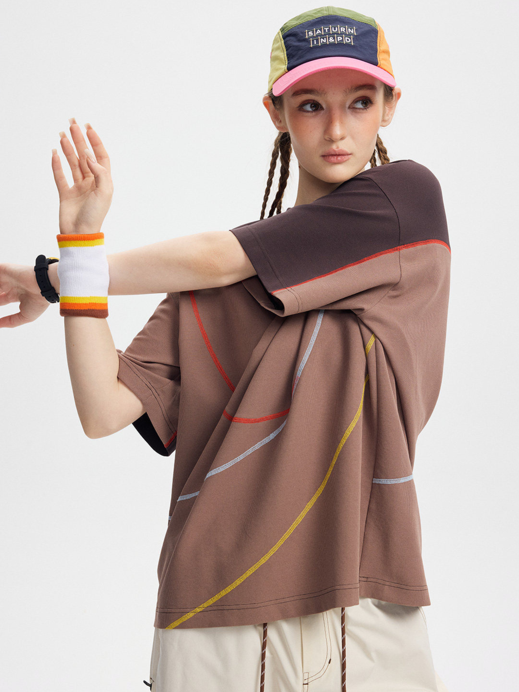 SwiftMove - Women's Quick-Dry Contrast Panel Performance T-Shirt