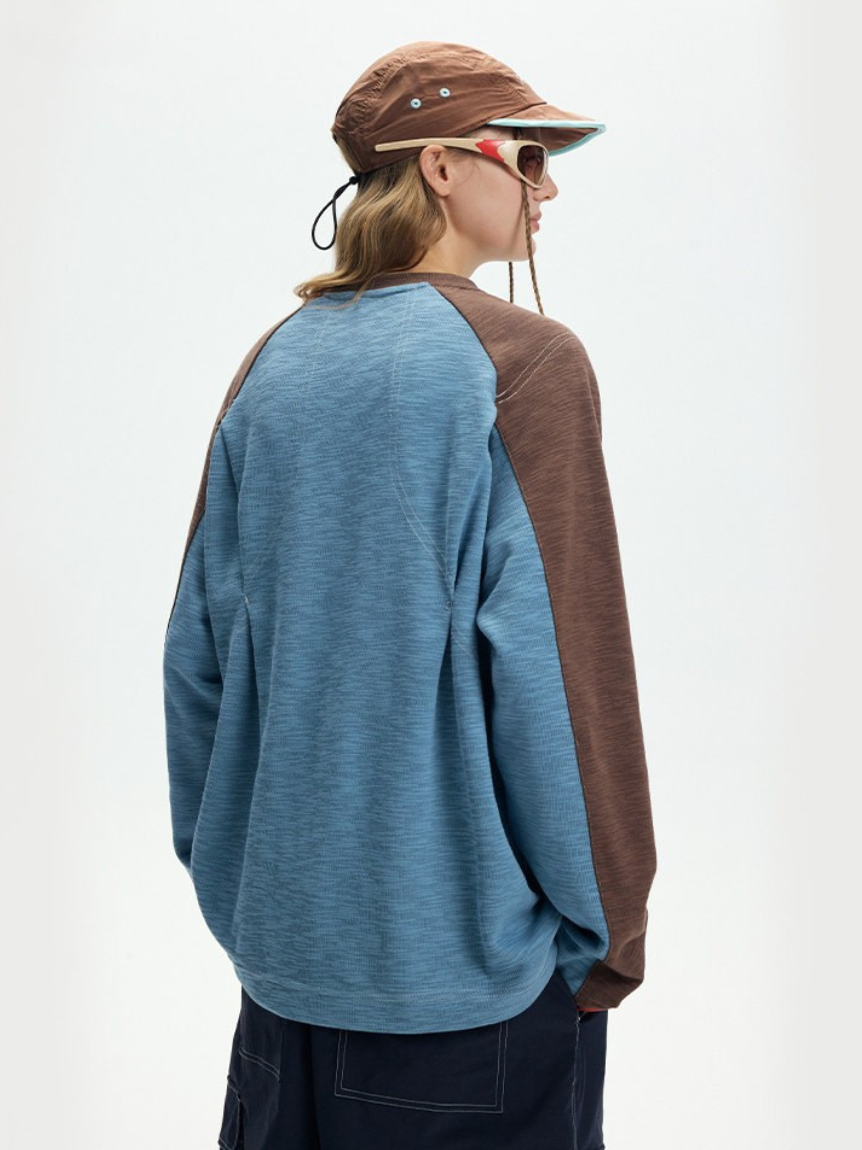 Balance - Women's Contrast Raglan Sleeve Oversized Long sleeves